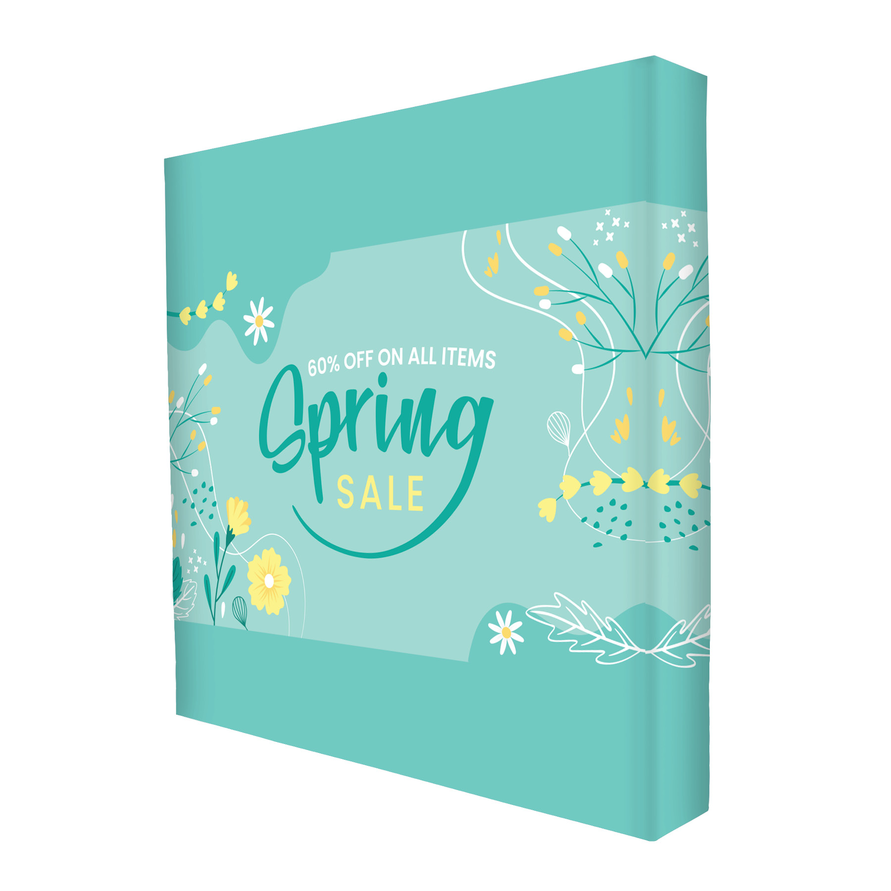 DisplaySplash Pop-Up Fabric Display - 8' W x 7.5' H 2