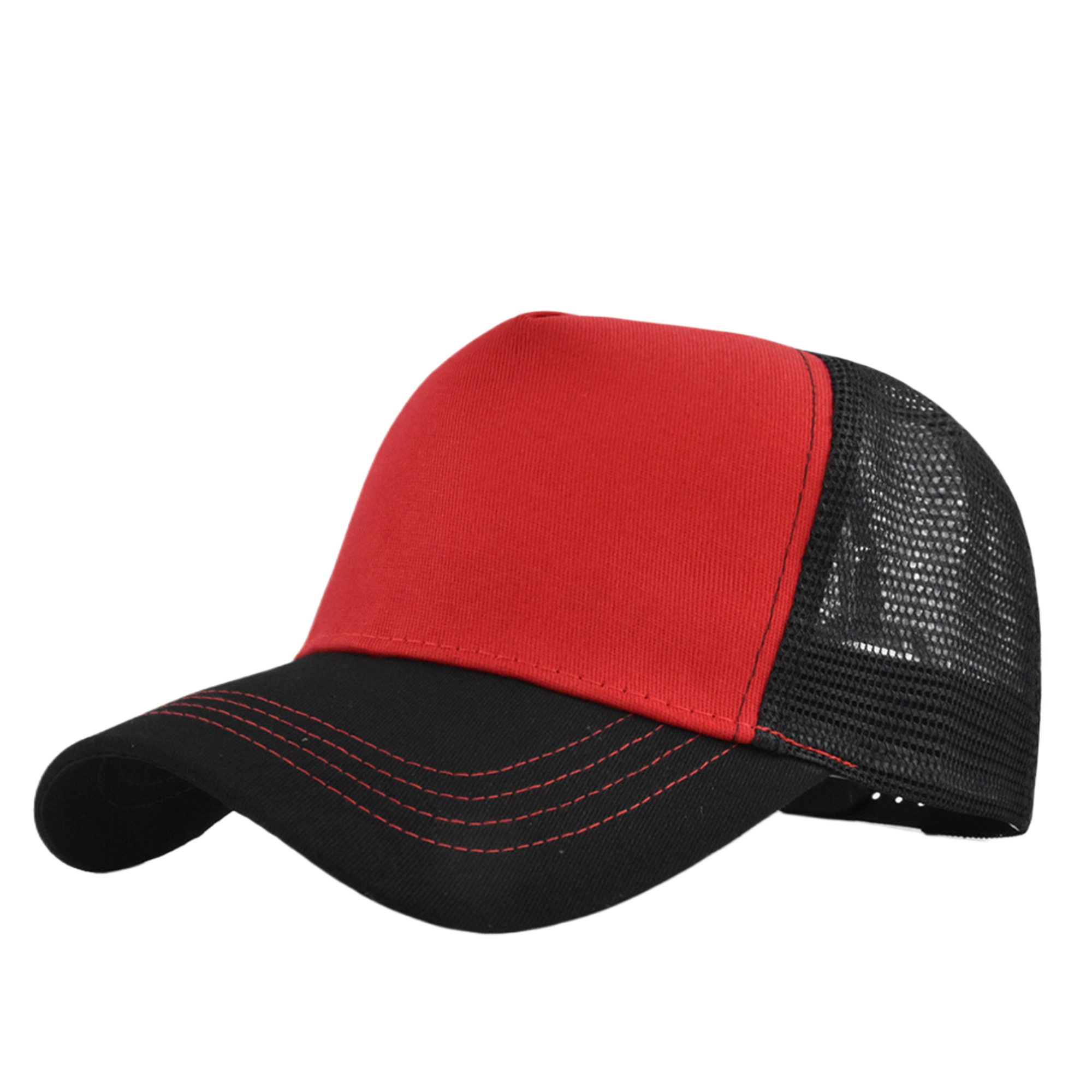 MOQ50 Hard Top 5-Panel Mesh Trucker Cap 1