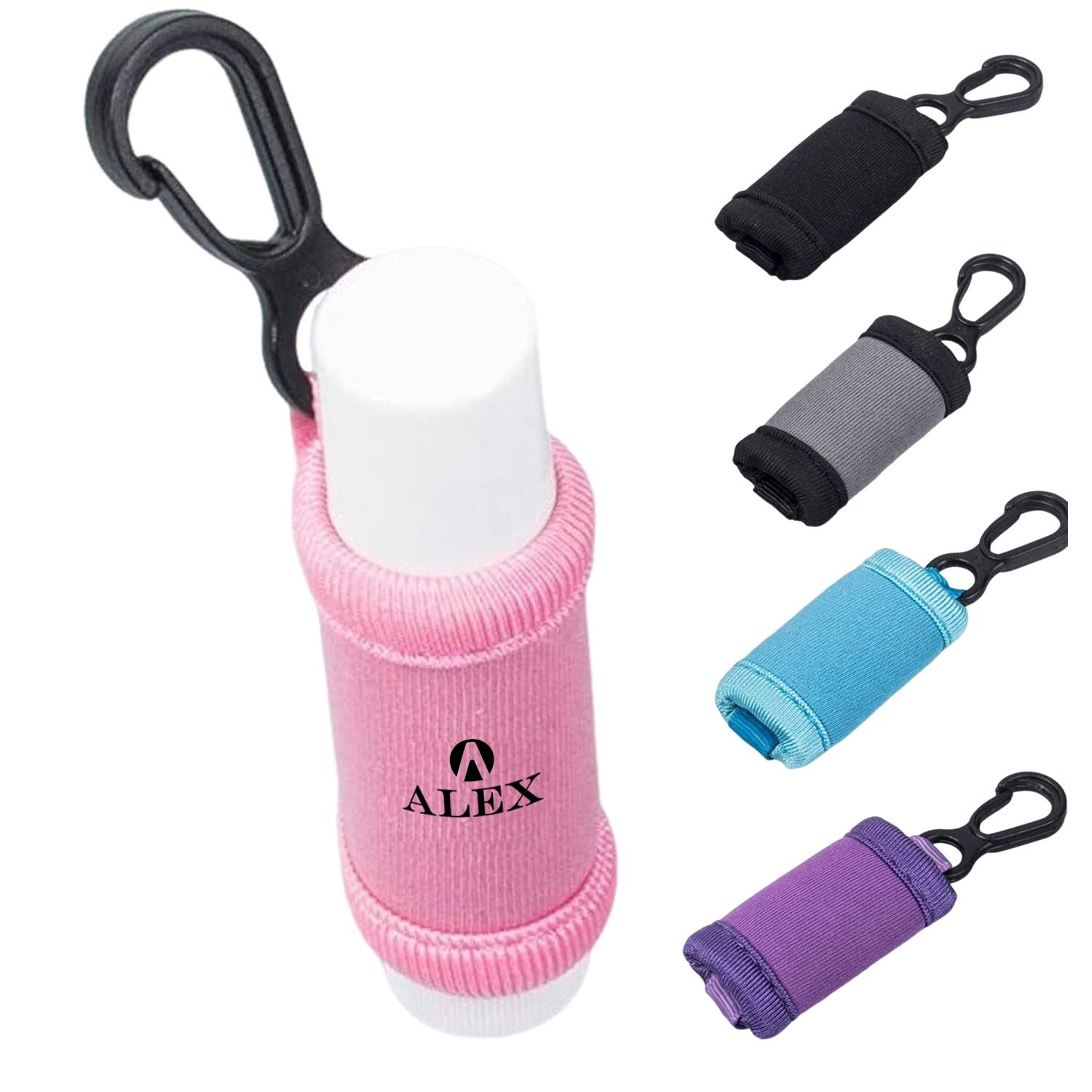 Lip Balm Sleeve Premium Neoprene with Key Chain Clip 9