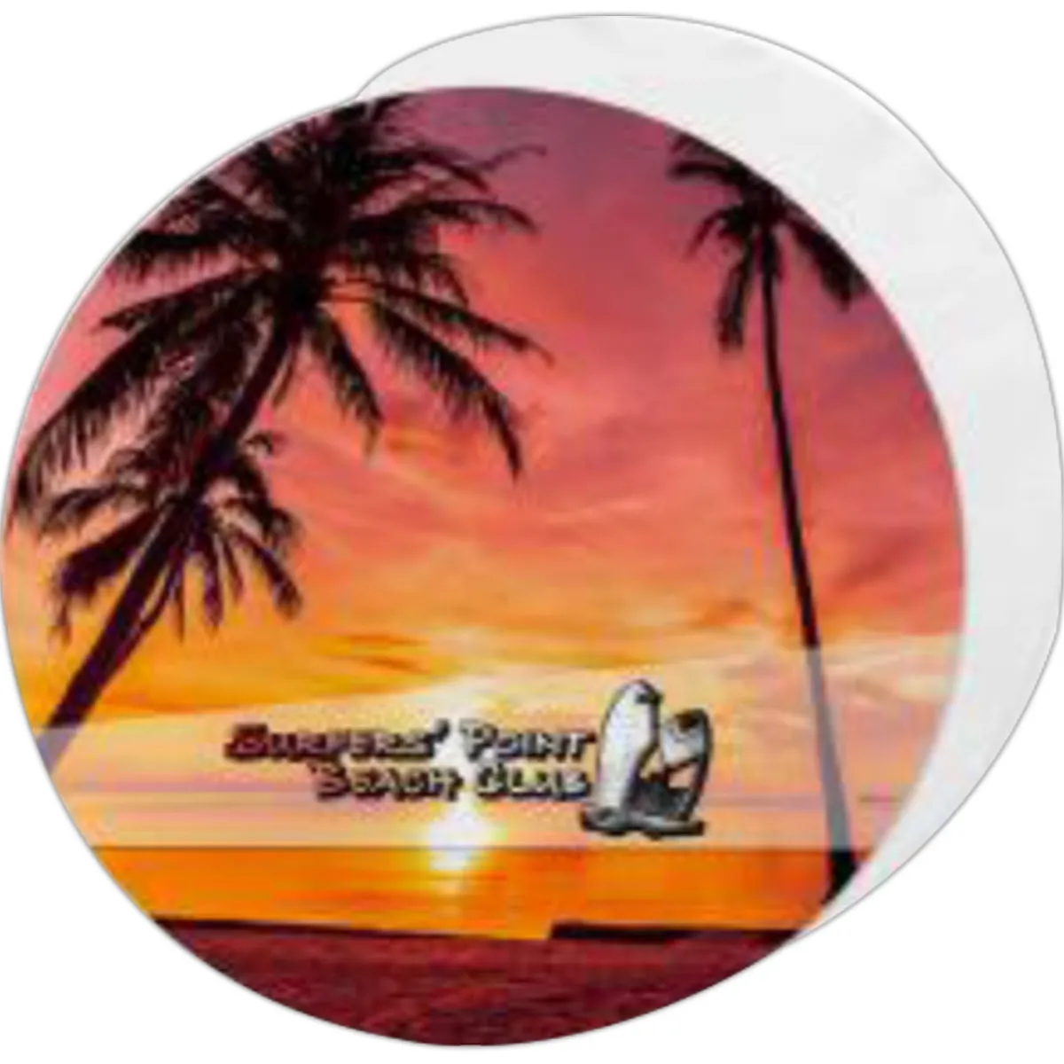 Sublimated 60" Round Velour Towel 2