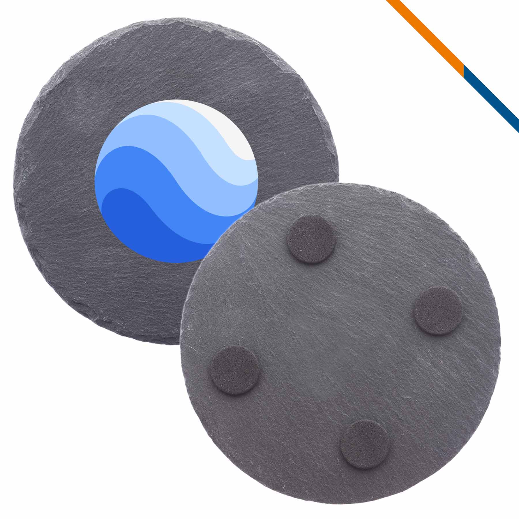 Luricom Round Slate Coaster 3