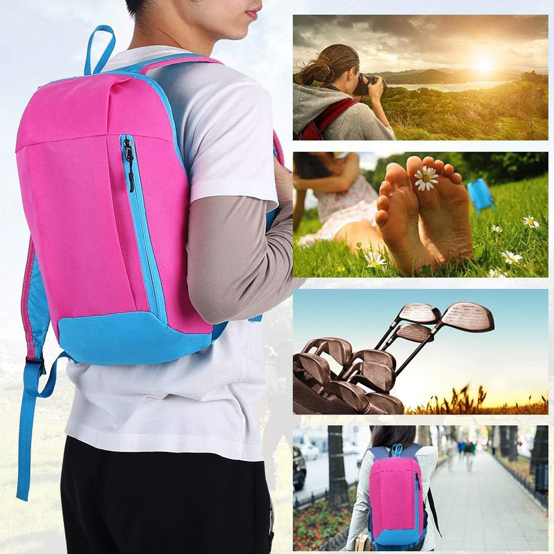 Lightweight Mini 10L Hiking Daypack Small Backpack 2