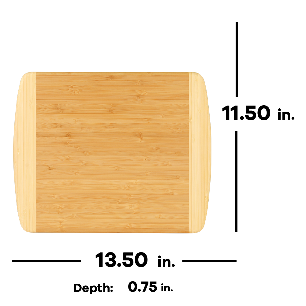 Bamboo Two Tone Medium Cutting Board