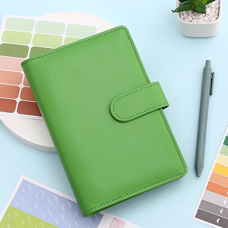 PU Leather A6 Budget Planner Binder Notebook 9