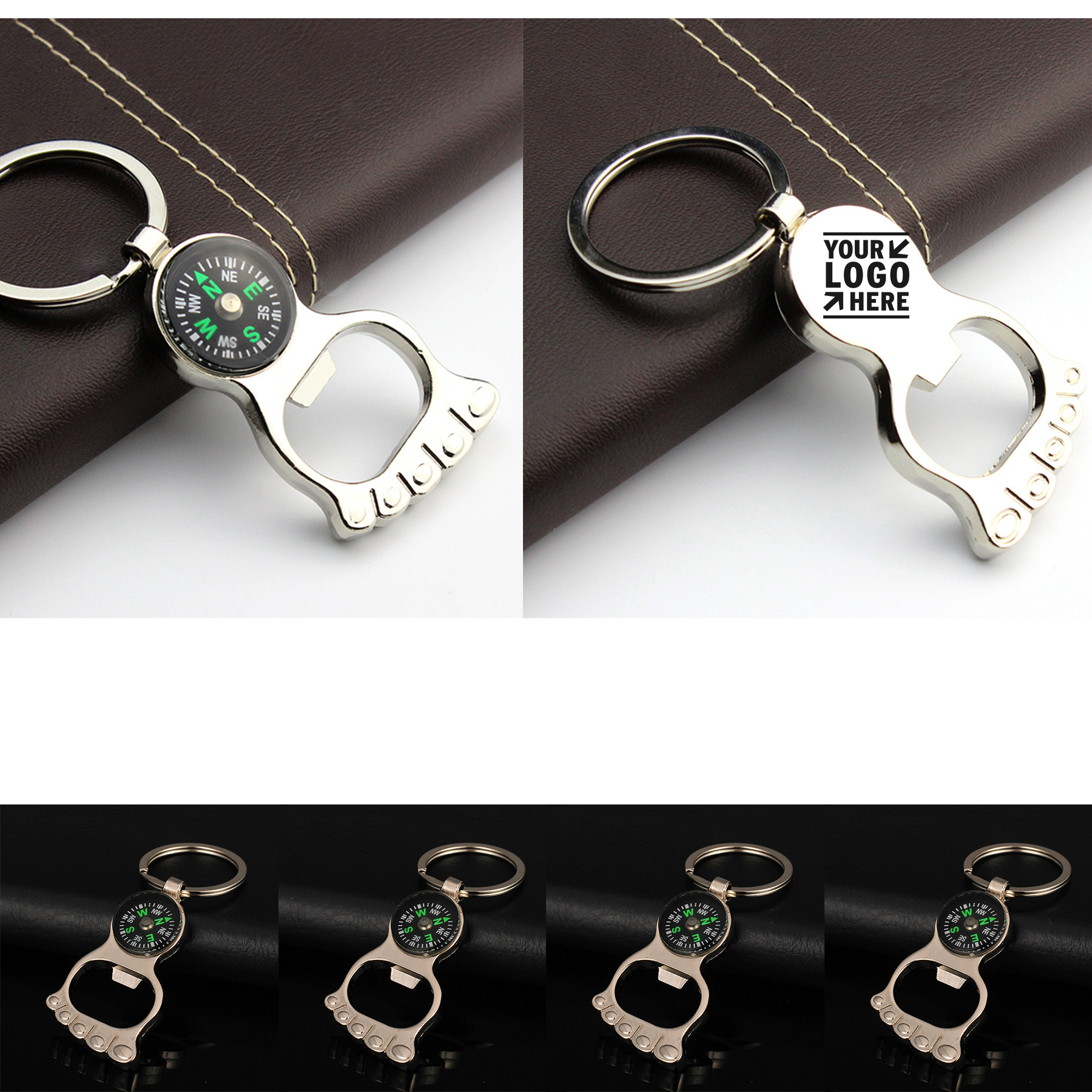 Portable Multi-purpose Key Chain Mini Survival Compass