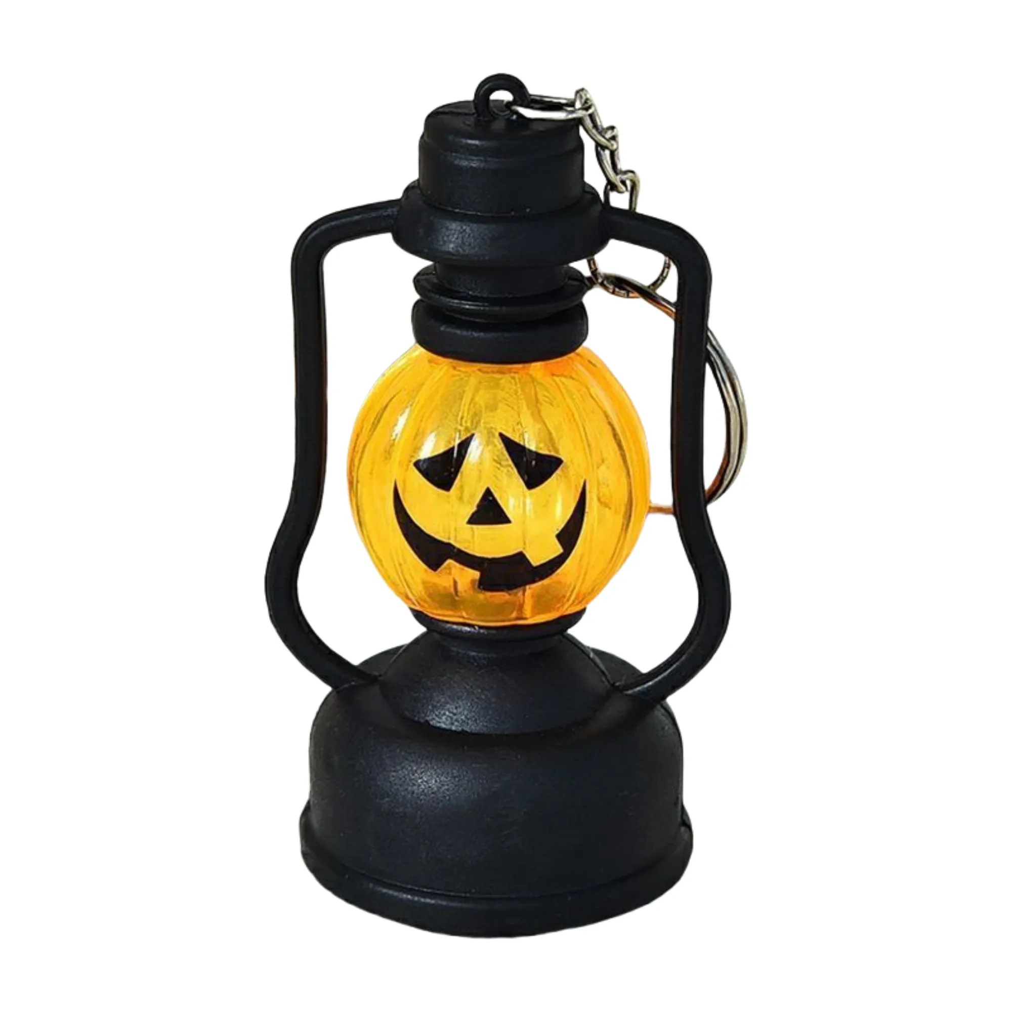 Halloween Glowing Pumpkin Lamp Keychain 2