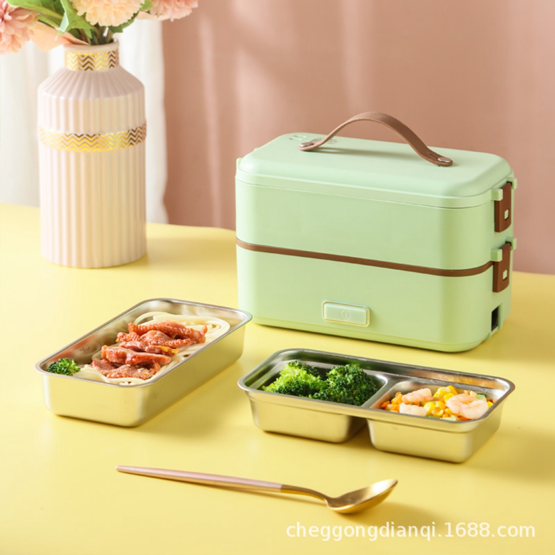 Double Layer Insulated Bento Box 2