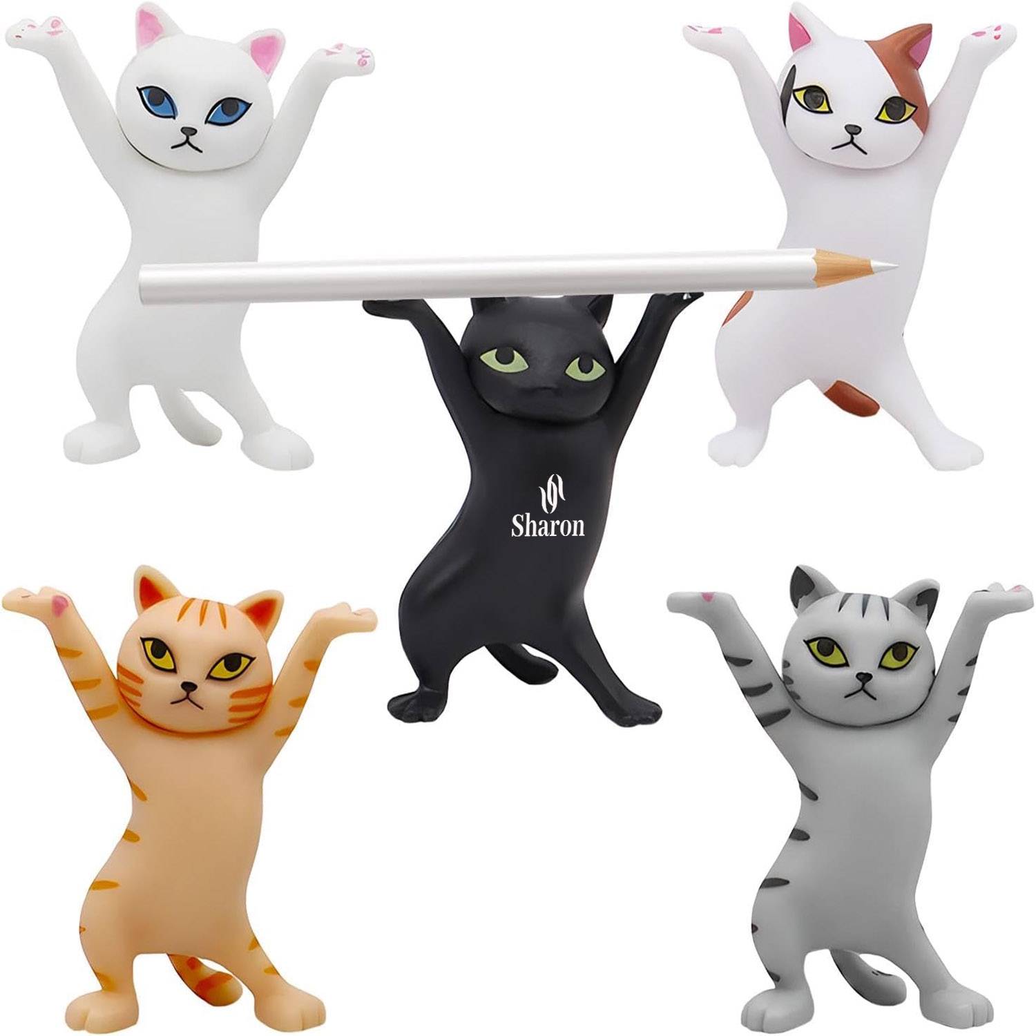 Dancing Cat Pen Holder (5 Sets) 2