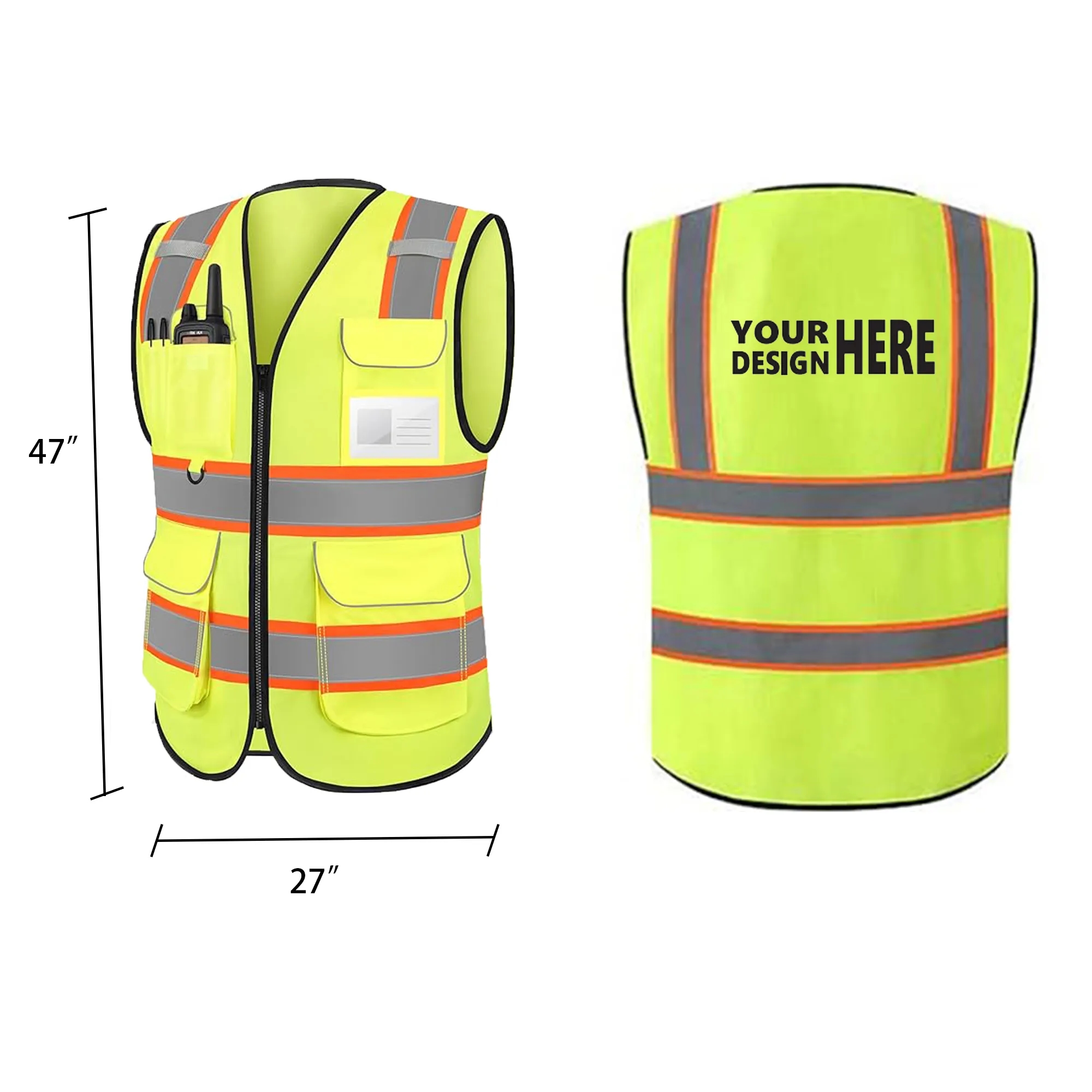 Warp Knitted Reflective Safety Vest 1