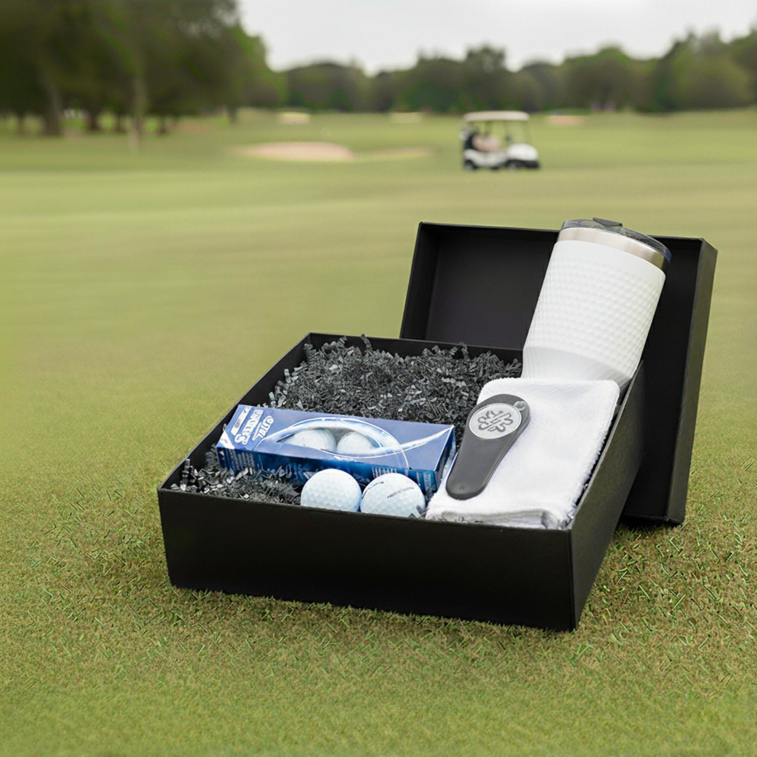 24 oz SWIG® Golf Cup SS Tumbler, Srixon® Golf Balls & Pitchfix® Icon Divot Tool Gift Set 2