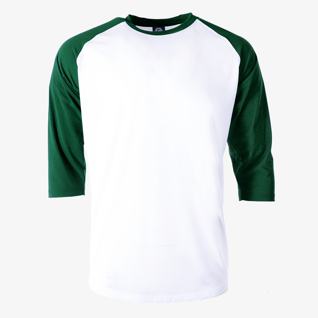 #H215 - Varsity Men's 3/4 Sleeve Baseball Tee White Body 7
