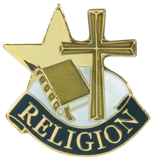 Religion Academic Achievement Pin 1