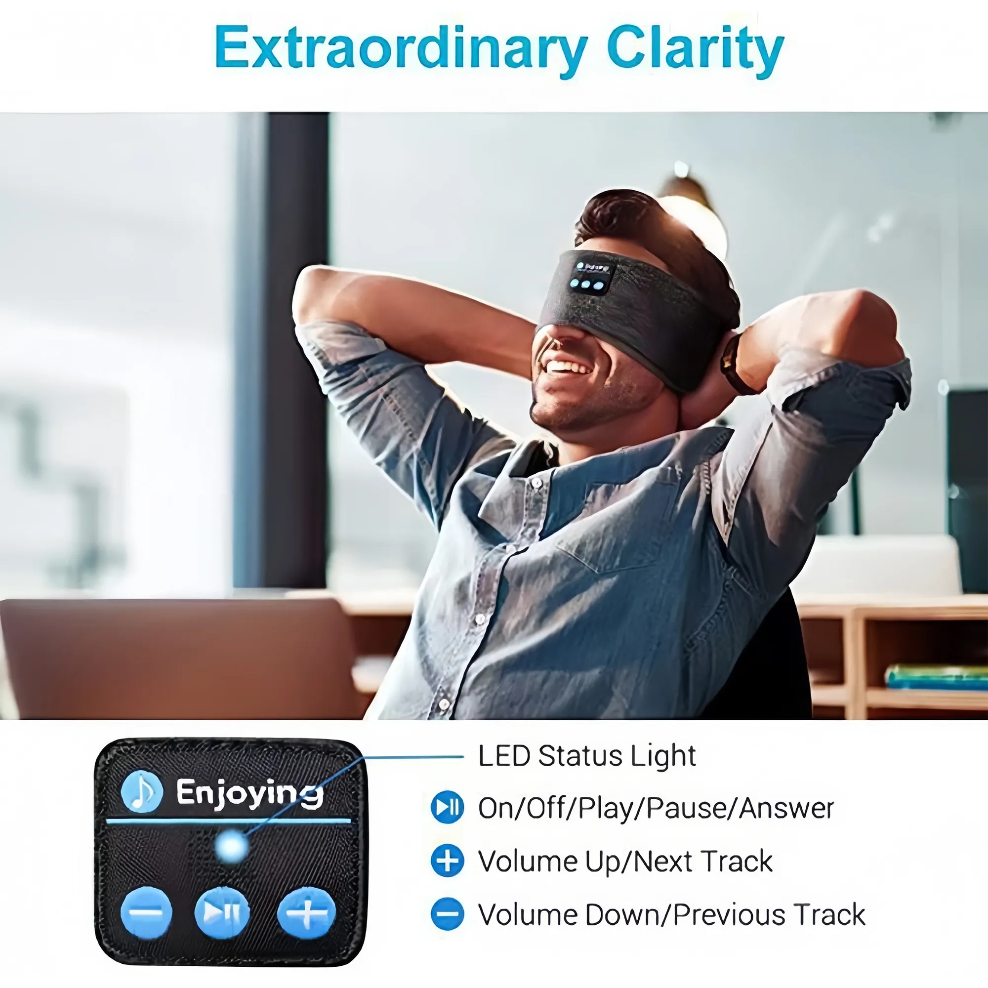 Wireless Headphones With Sleep Headband 9