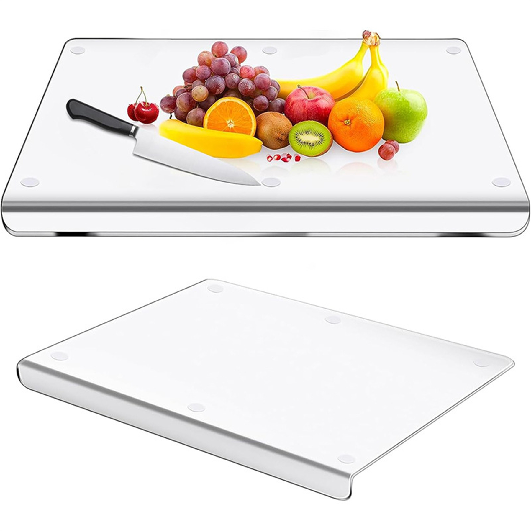 Acrylic Cutting Board with Counter Lip 4