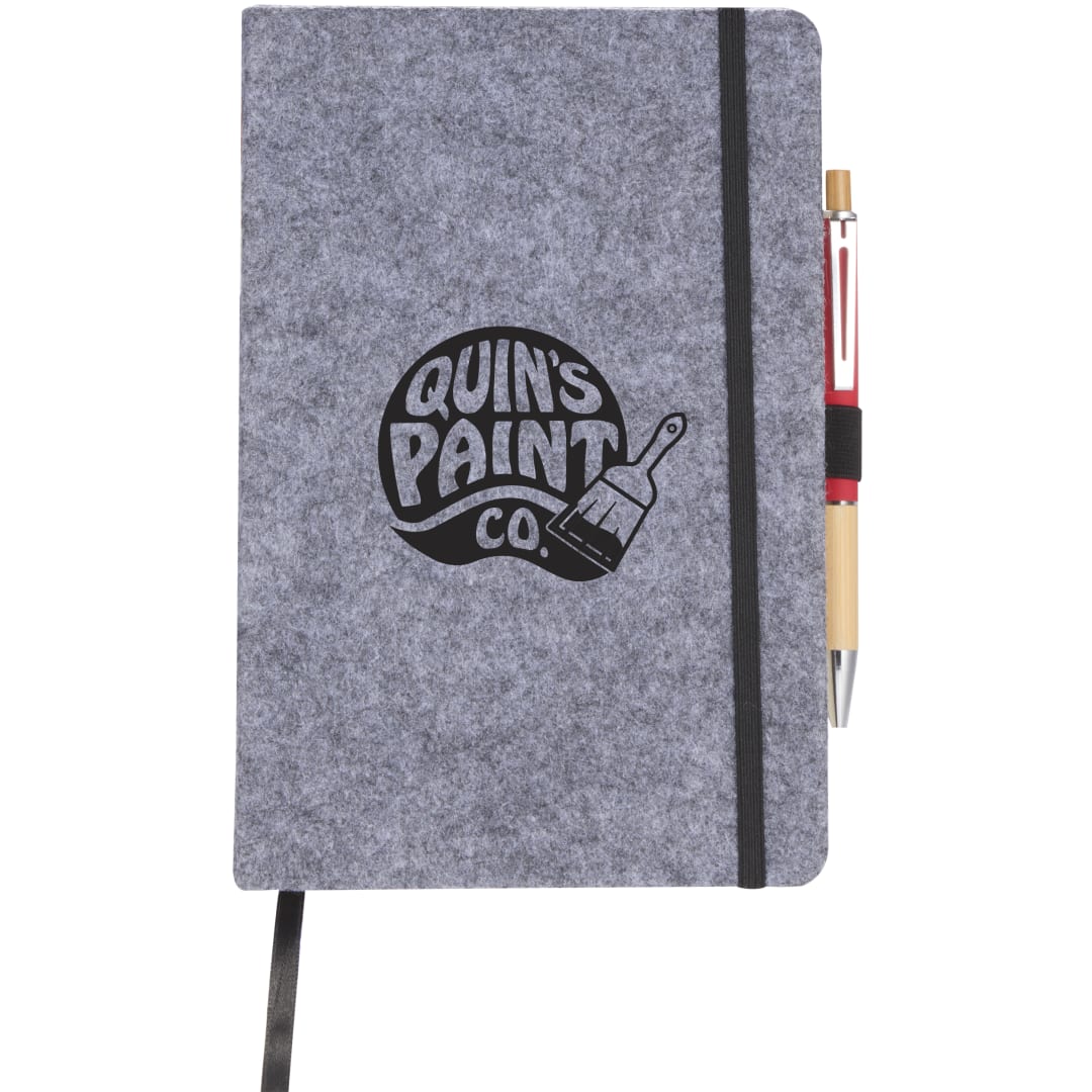 THE GOODS™ 8" x 5.5" Recycled Felt Bound Notebook 8