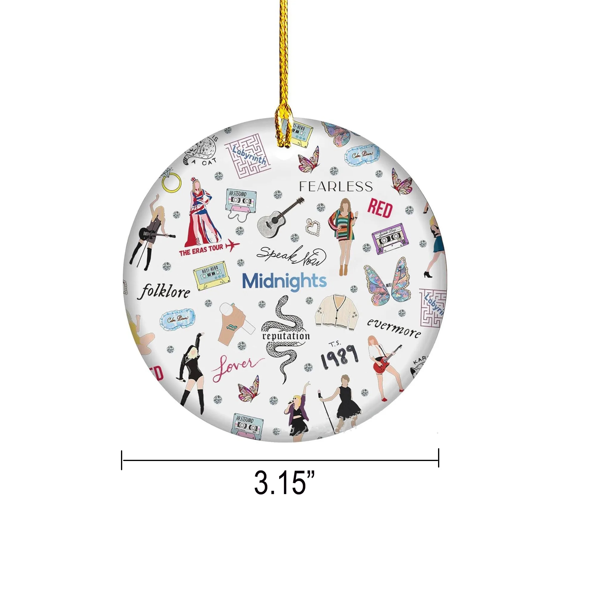 Custom Full Color Acrylic Christmas Ornament MOQ50 4