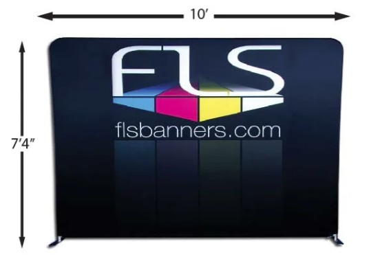 10' Pillowcase Straight Tension Frame Backdrop 1