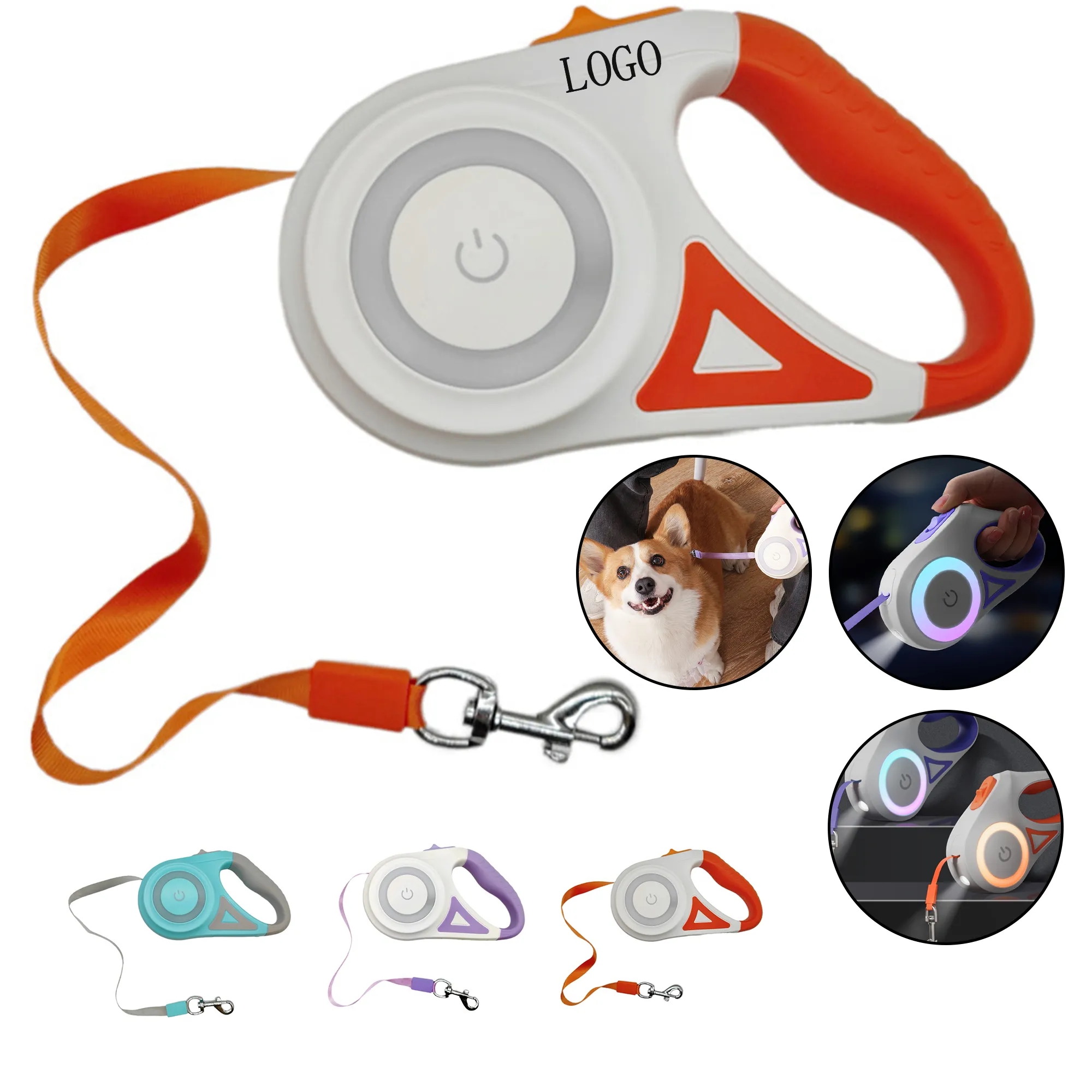 LED Luminous Pet Automatic Leash 6
