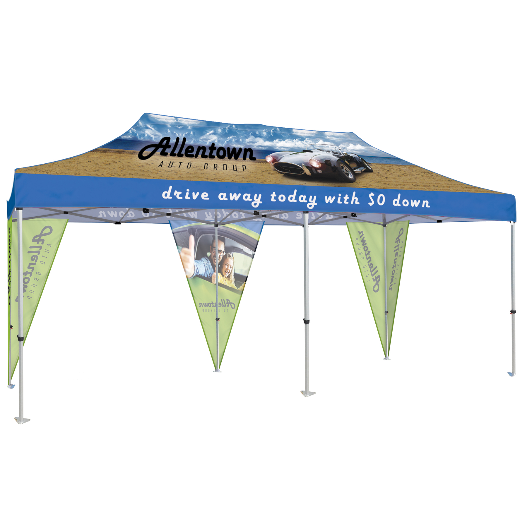 20' Premium Tent Corner Banner Set 13
