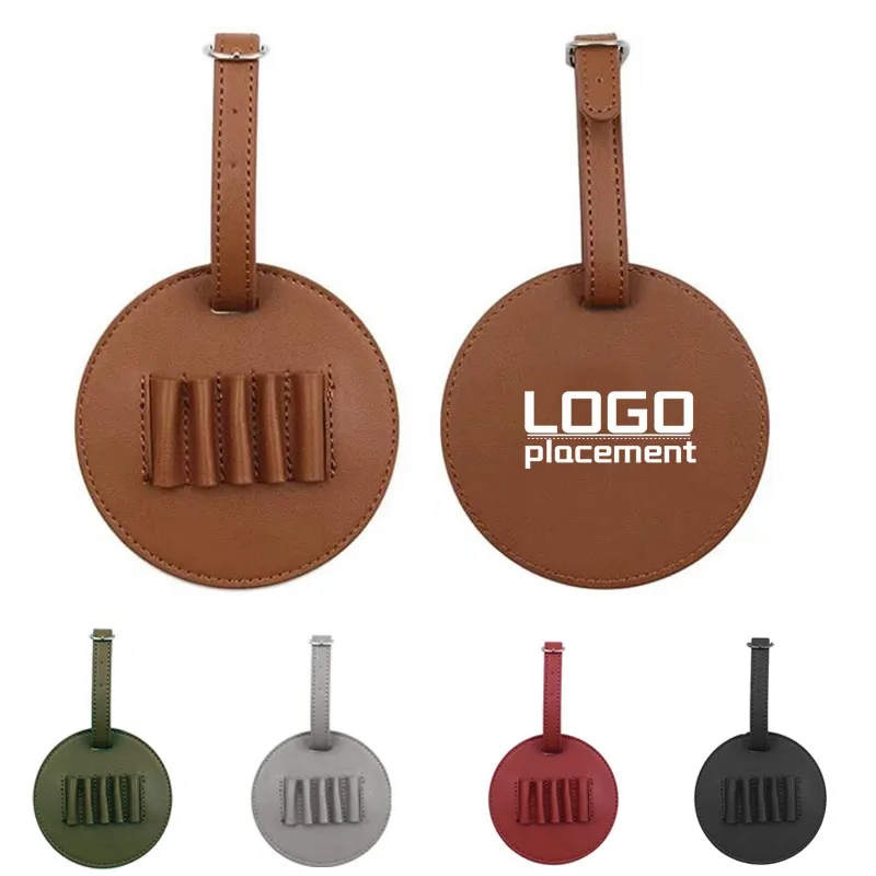 PU Leather Golf Tee Holder Bag