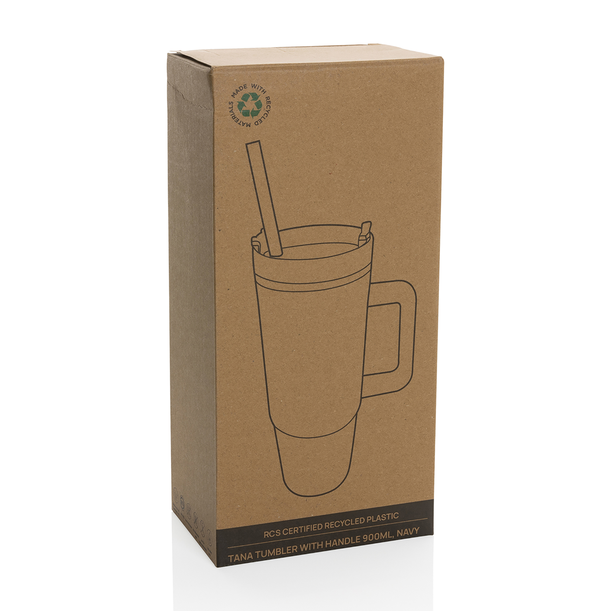 Tana Plastic Tumbler with Handle 900ML 53