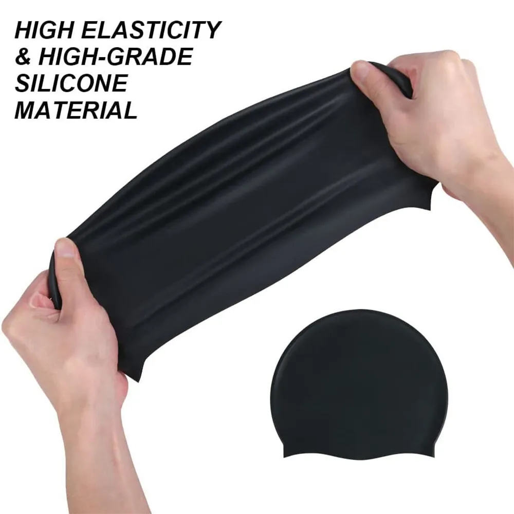 Swimming Caps for Long Hair Women, Cover Ears Adult Youths 6
