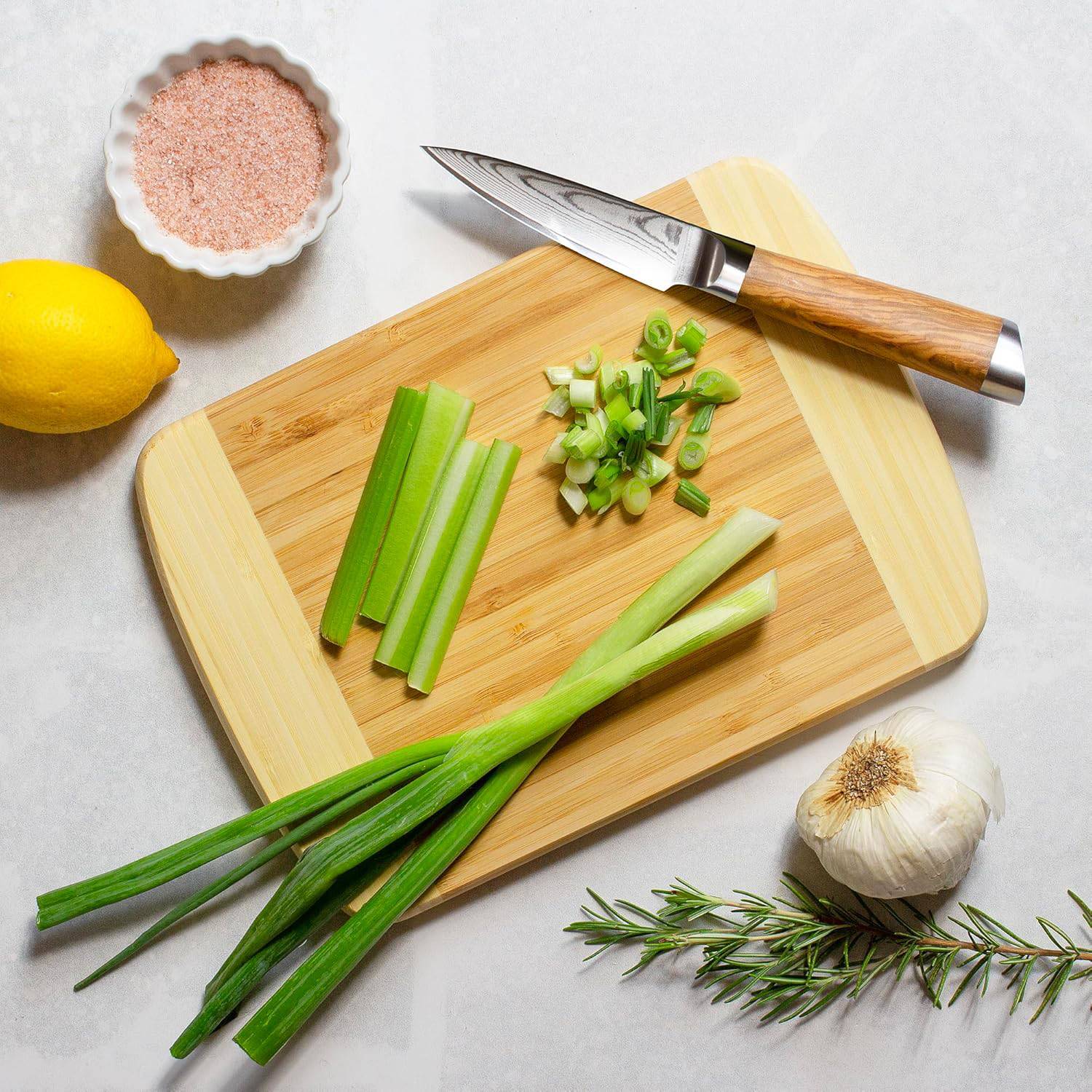 Two Tone Bamboo Cutting Board 2