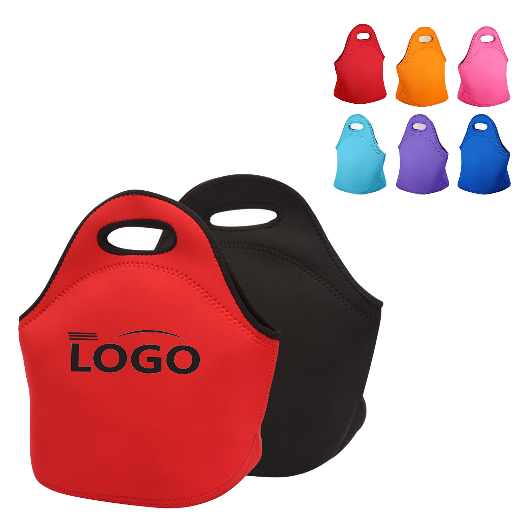 Zippered Neoprene Lunch Tote 20pcs 1