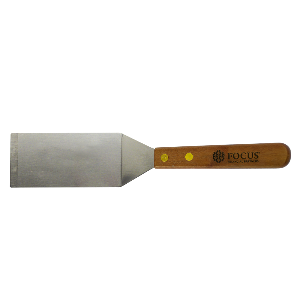 Wood Handle Solid Spatula 1