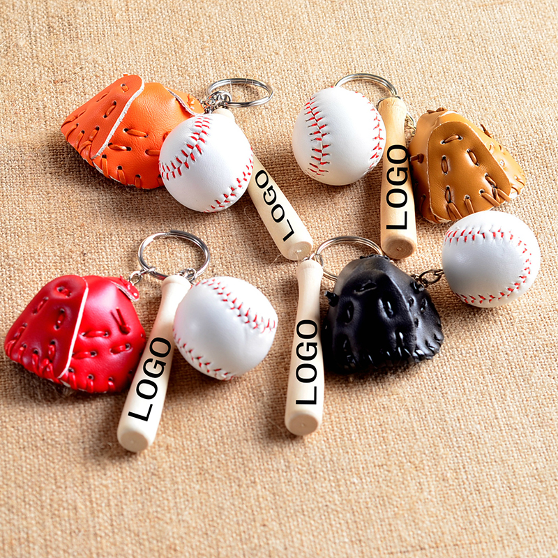 Baseball Glove Key Ring
