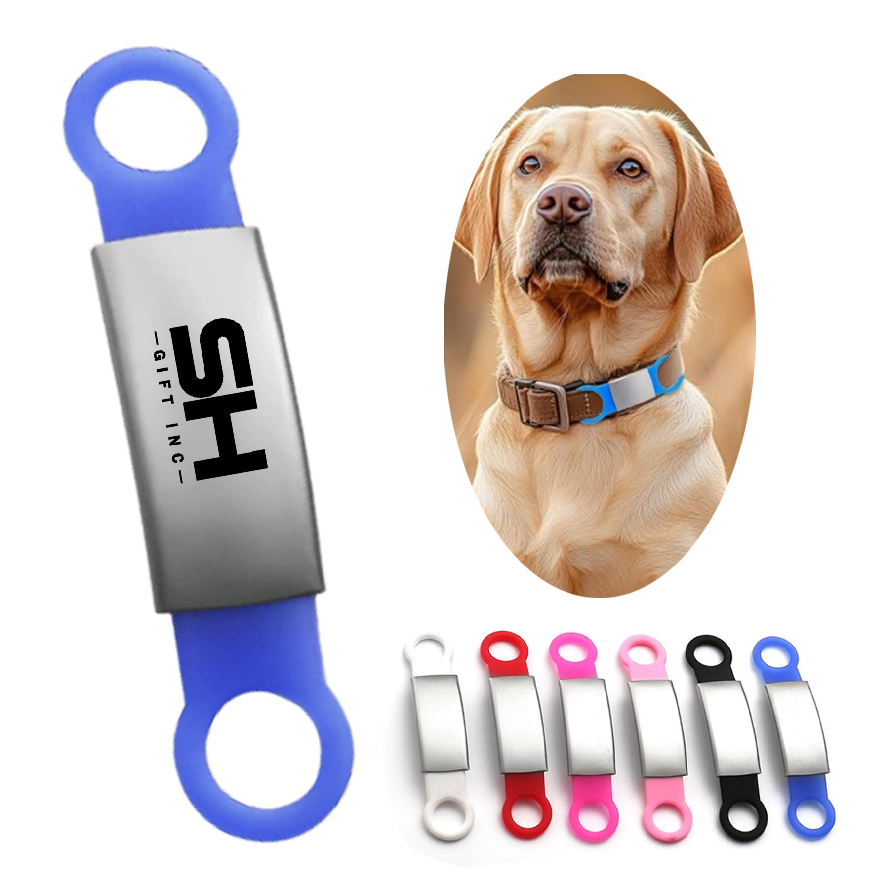 Pet Silicone Metal Anti Slip Tag 2
