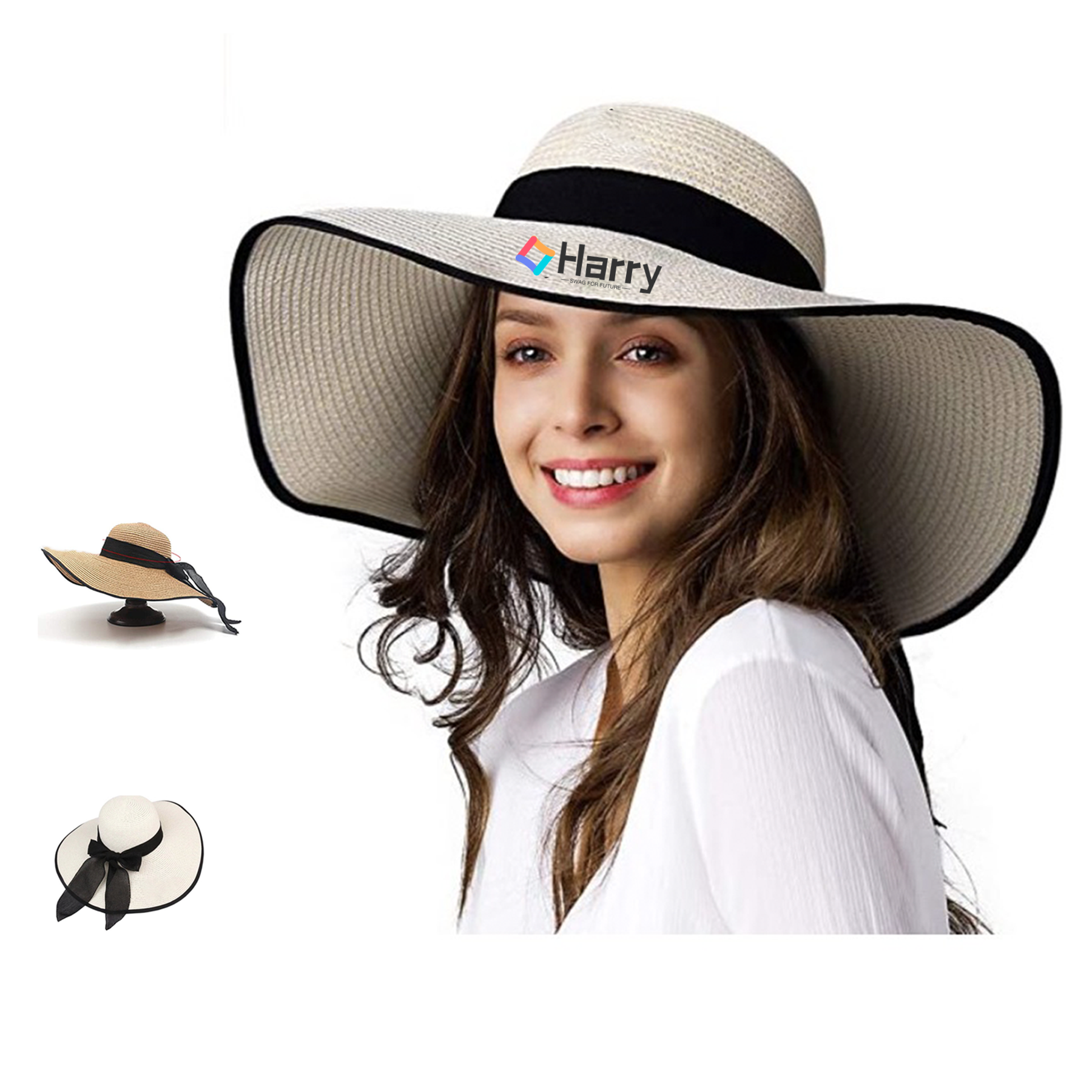 Paper Straw Beach Sun Hat 2