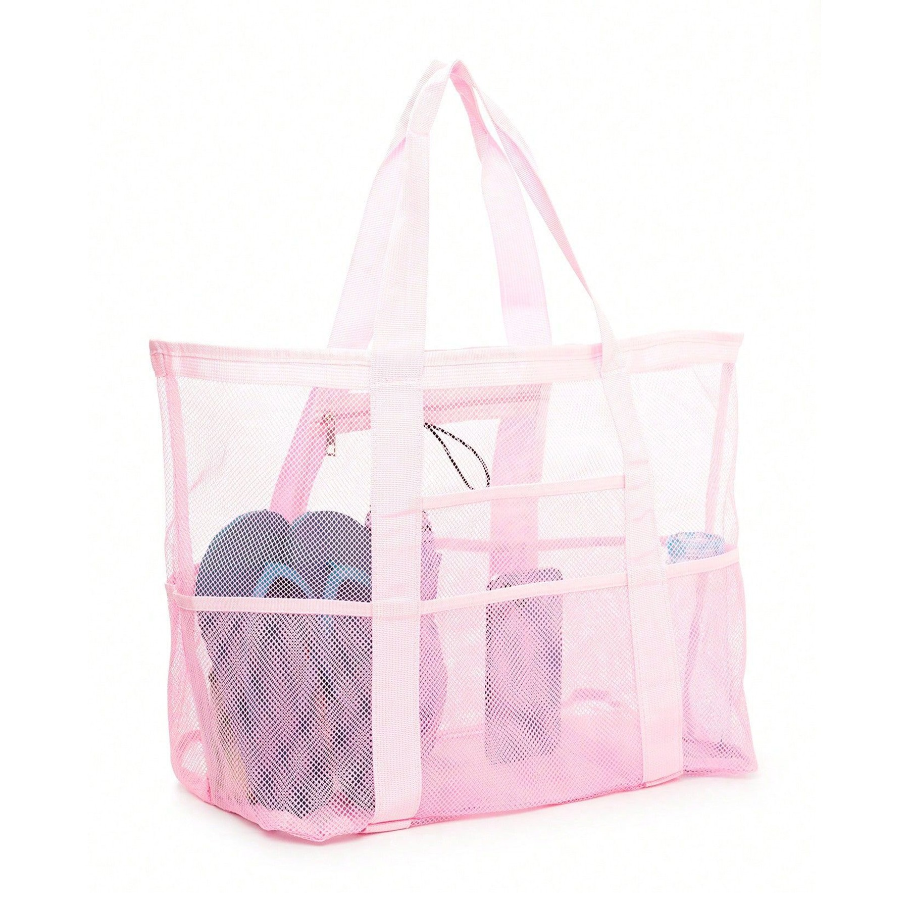 Mesh Beach Bag, custom tote bag with logo imprint 6