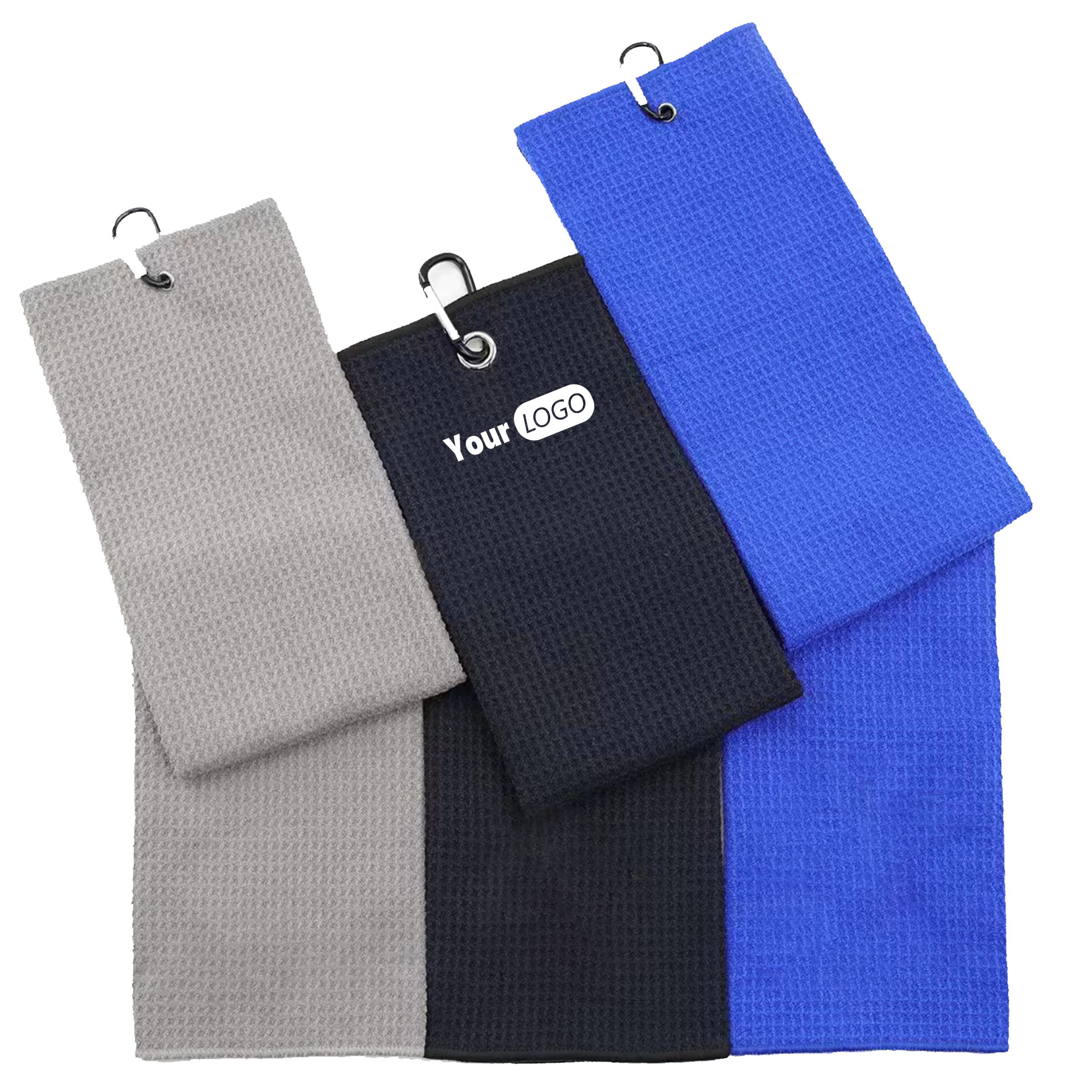 Microfiber Cloth Personalized Golf Towels With Logo For Superior Performance 2