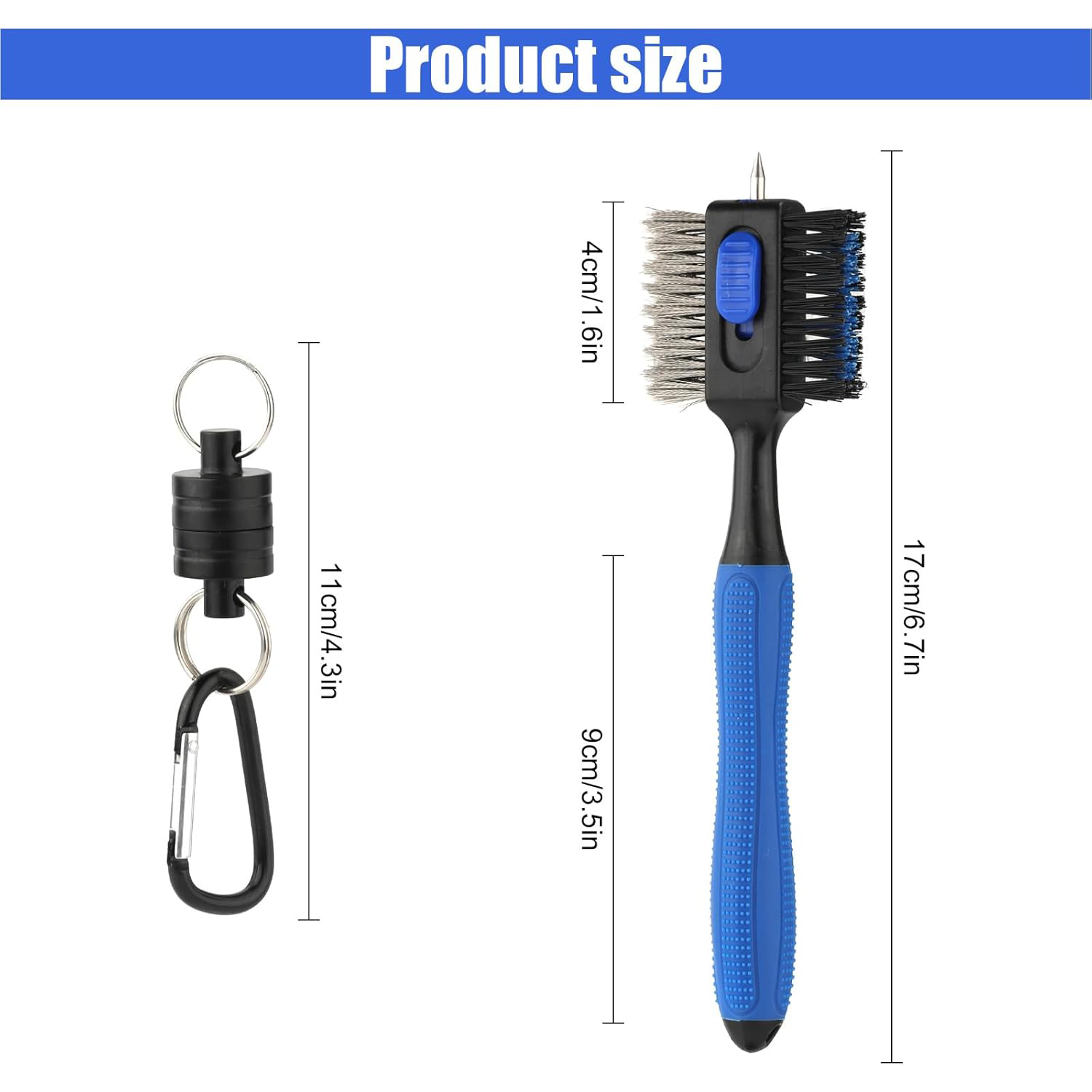 Golf Clean Brush w/ Magnetic Clasps 2