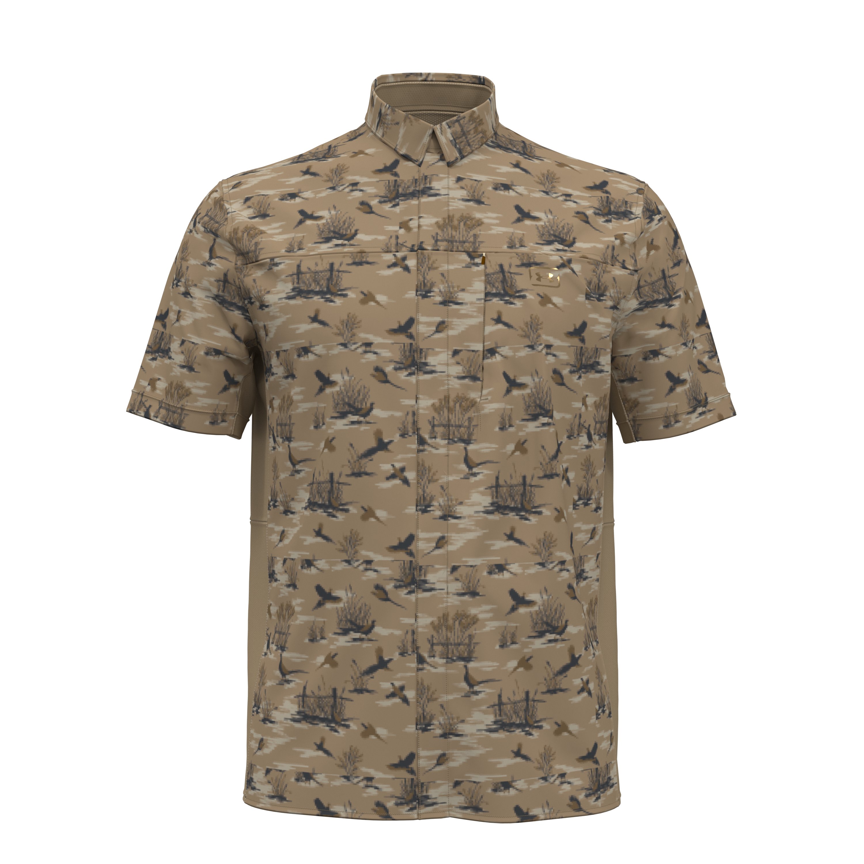 UA Fish Pro Hybrid Printed Men's Short Sleeve 5
