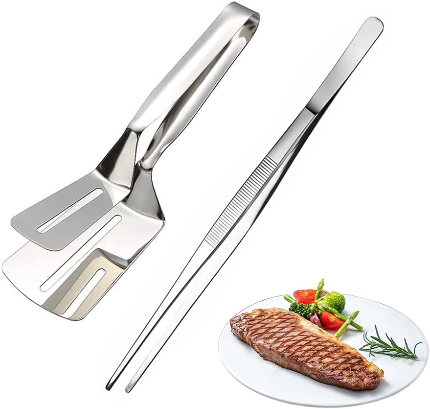 Stainless steel steak drain clip, custom kitchen gadget with logo imprint 4