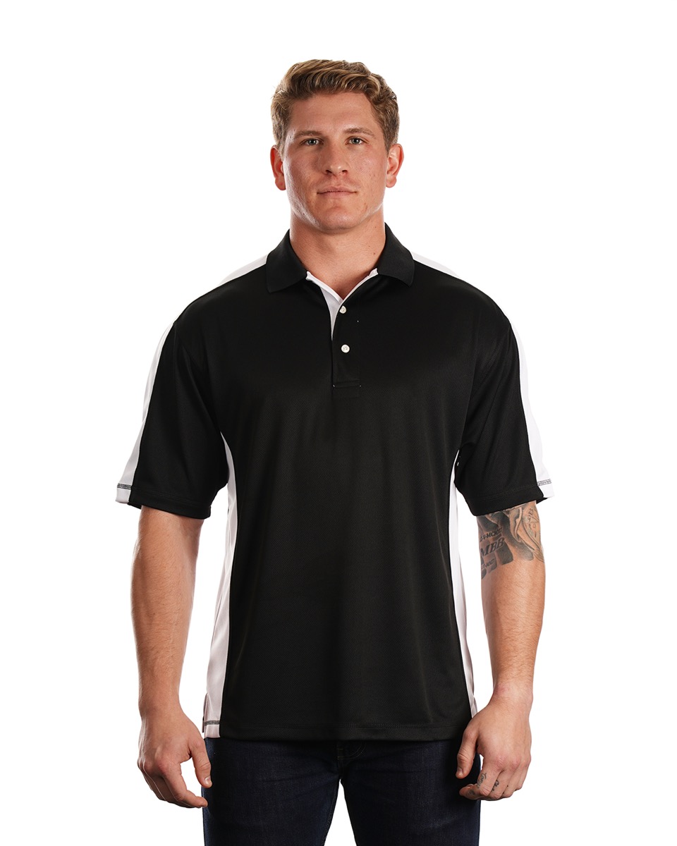 Sierra Pacific Men's Moisture Wicking Knit Insert Polo Shirt 1