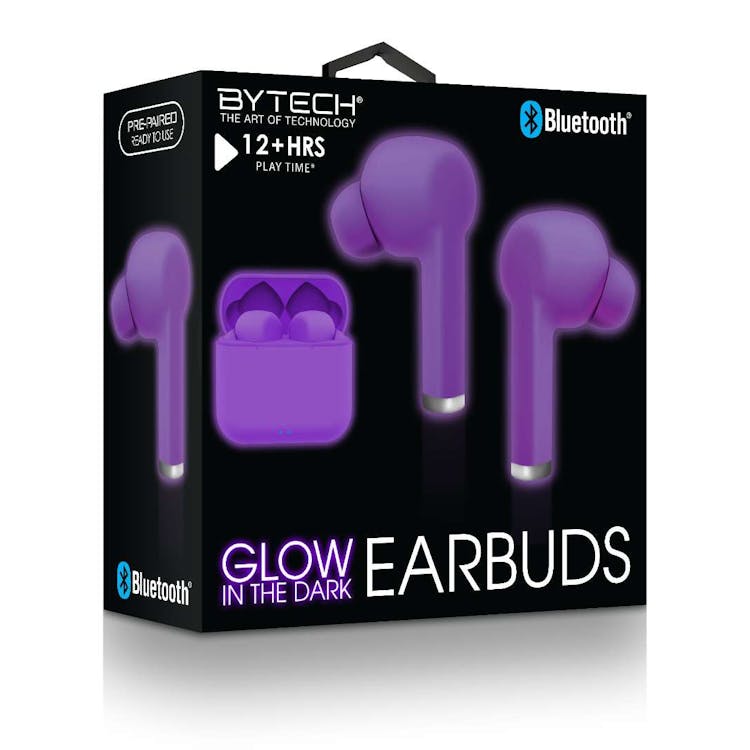 Glow In The Dark Wireless Earbuds - Assorted Colors 1