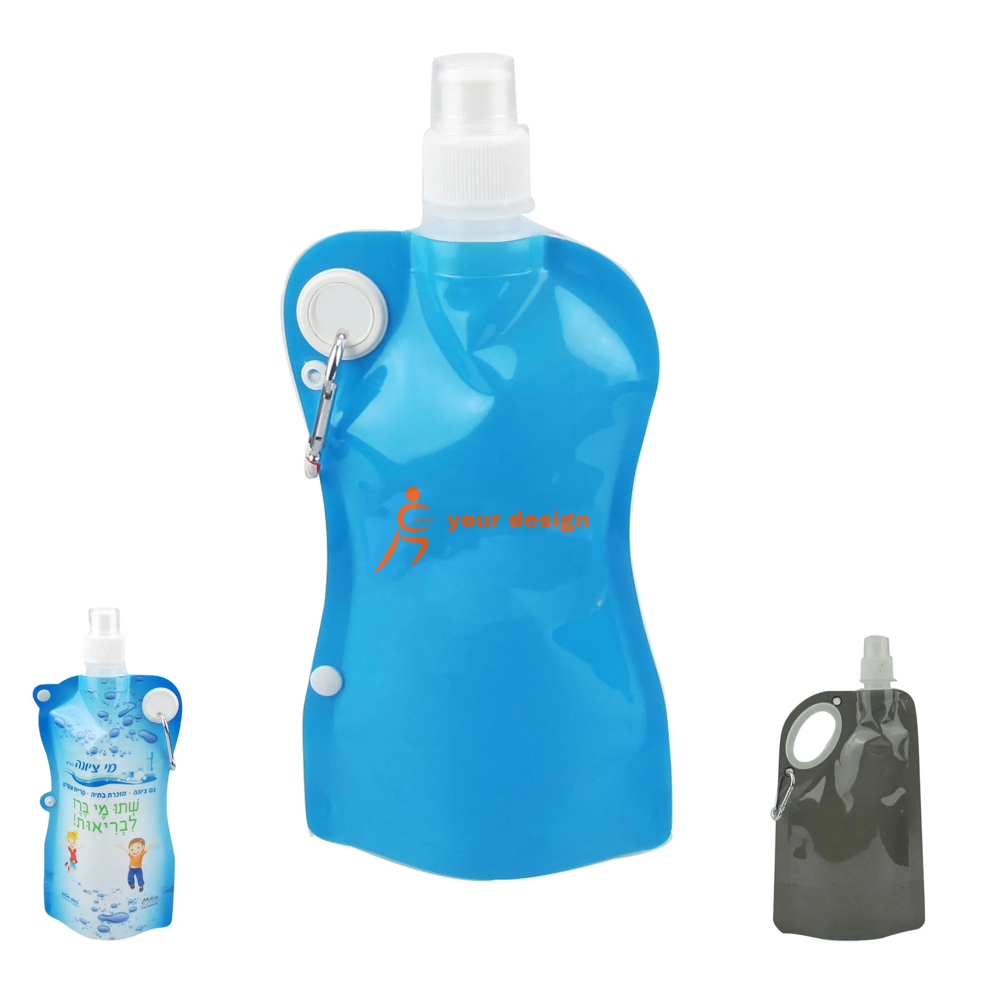 500ml Foldable Travel Water Bottle MOQ 5000 2