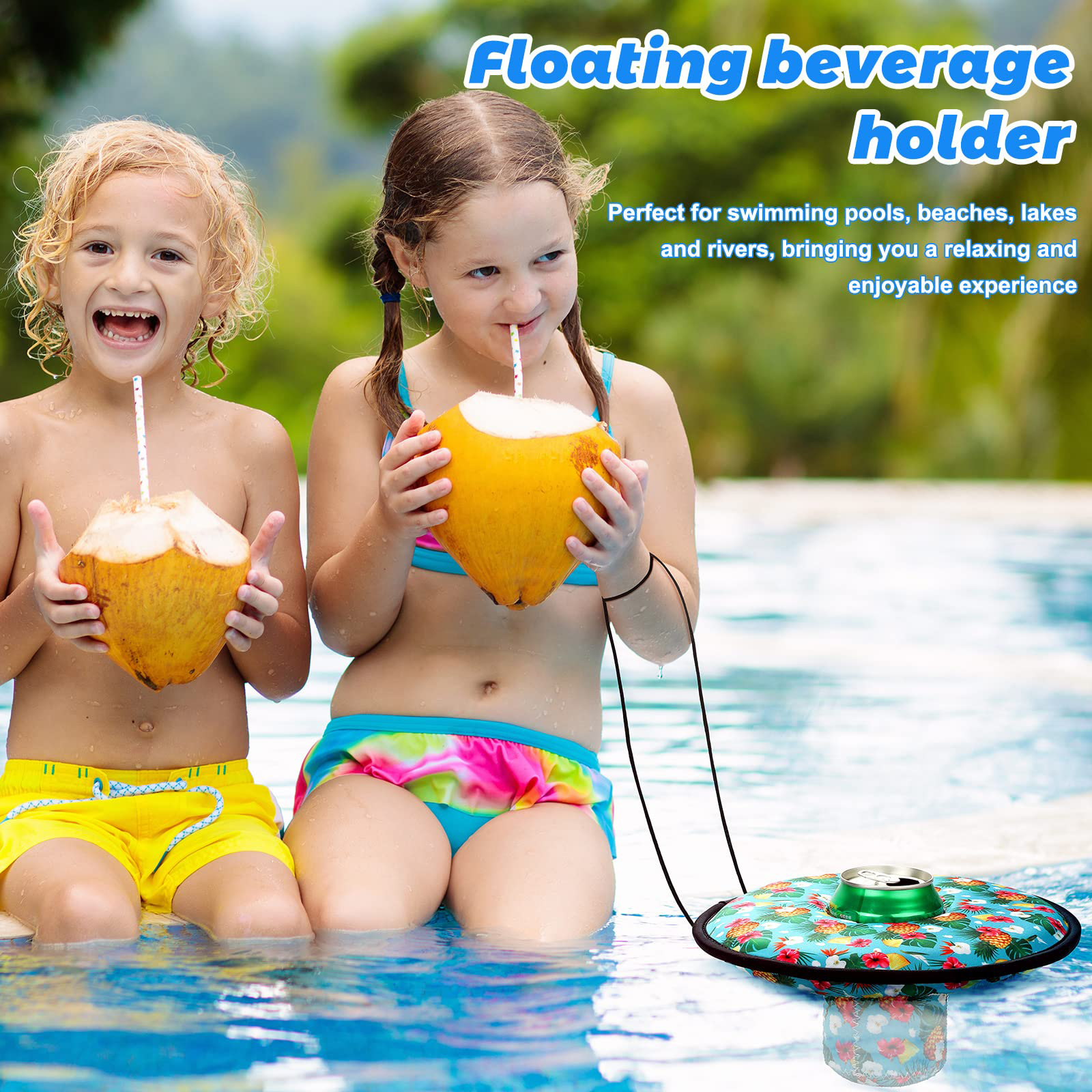 Neoprene Beer Bottle Floating Water Beverage Holder 4