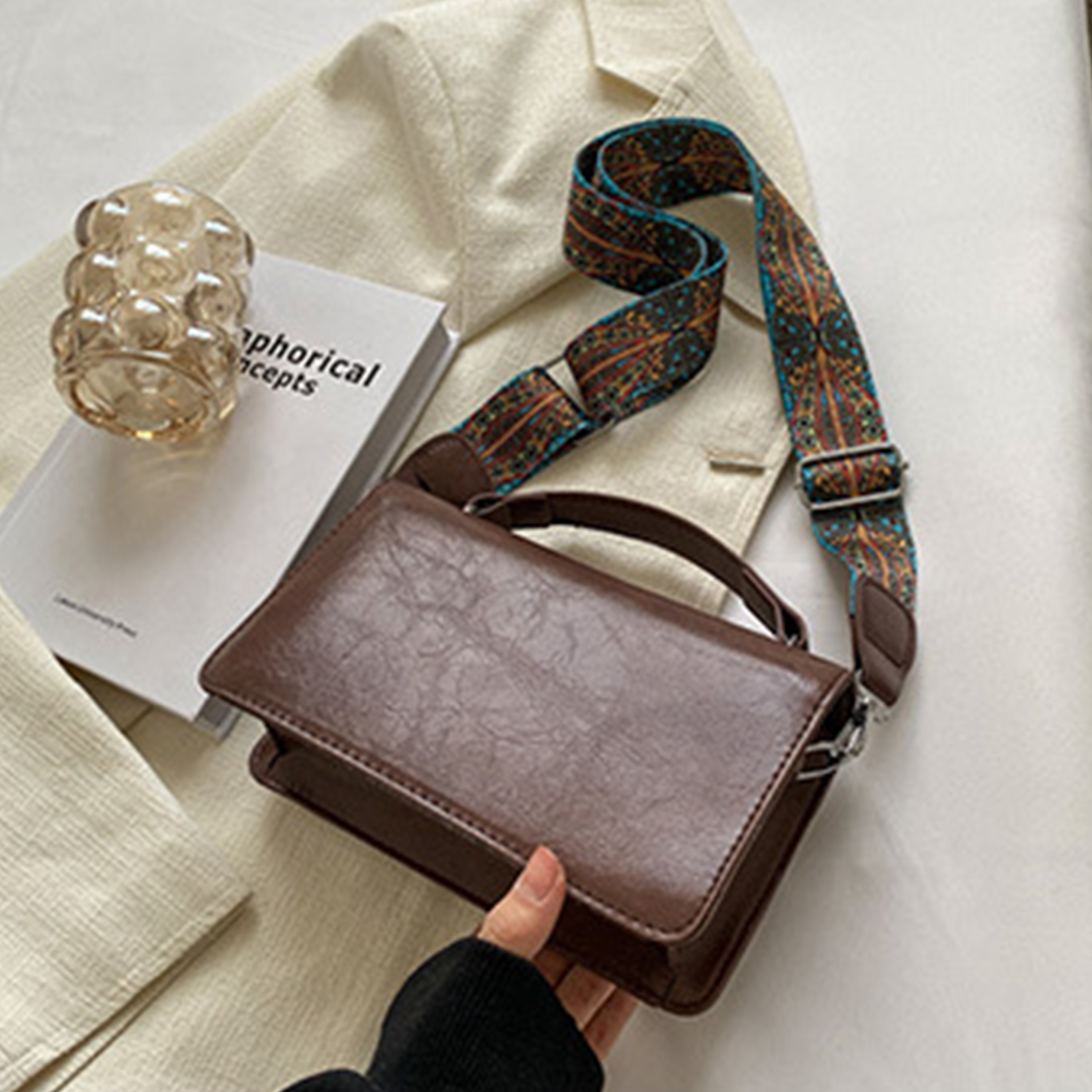 PU Leather Lightweight Tote Bag 9