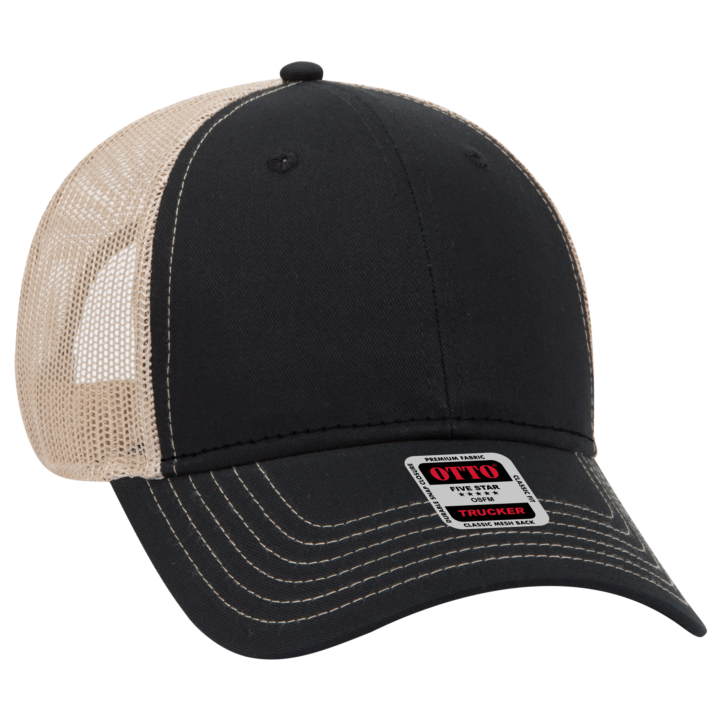 OTTO CAP® 6 Panel Low Profile Mesh Back Trucker Hat 256