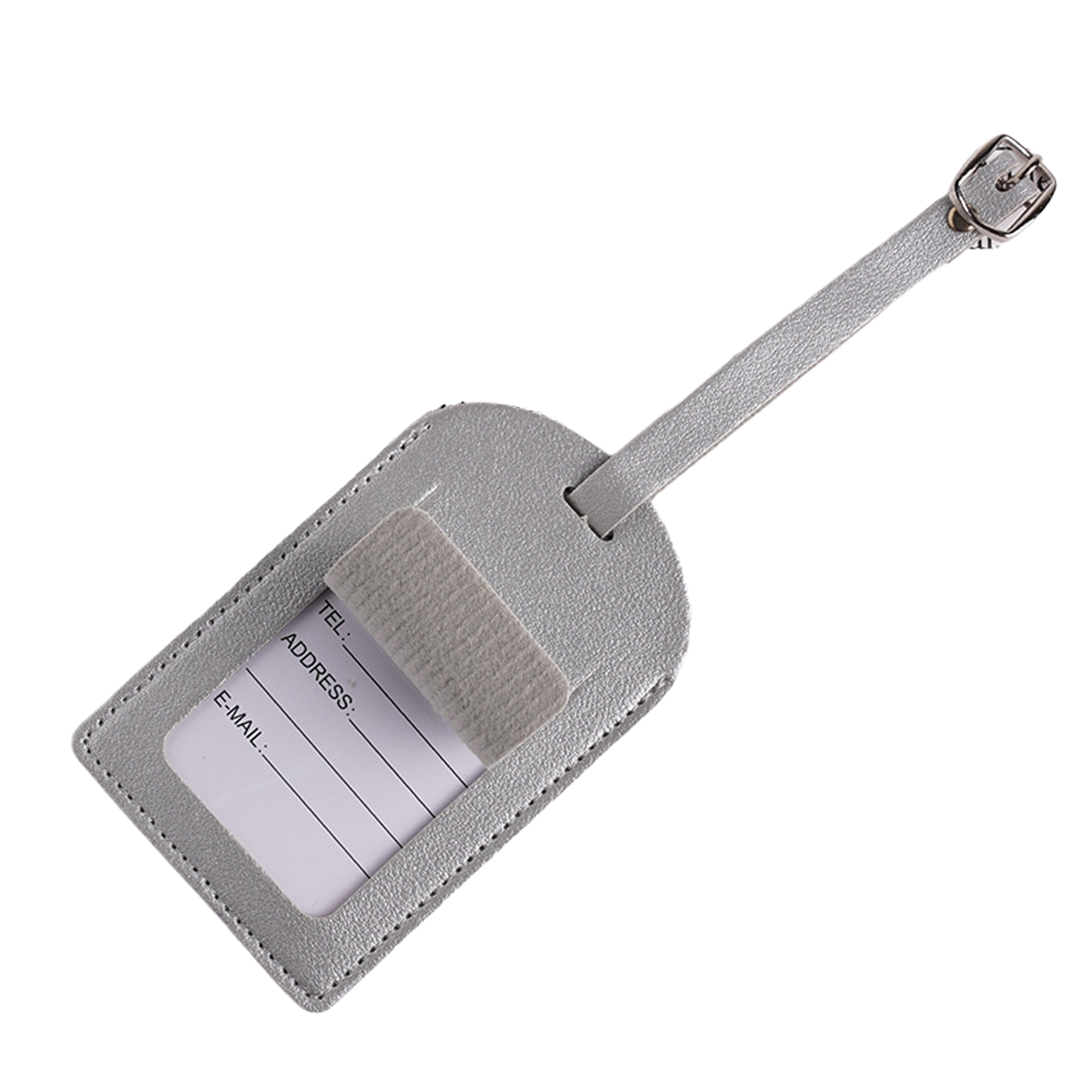 PU Leather Luggage Tag with Window 3