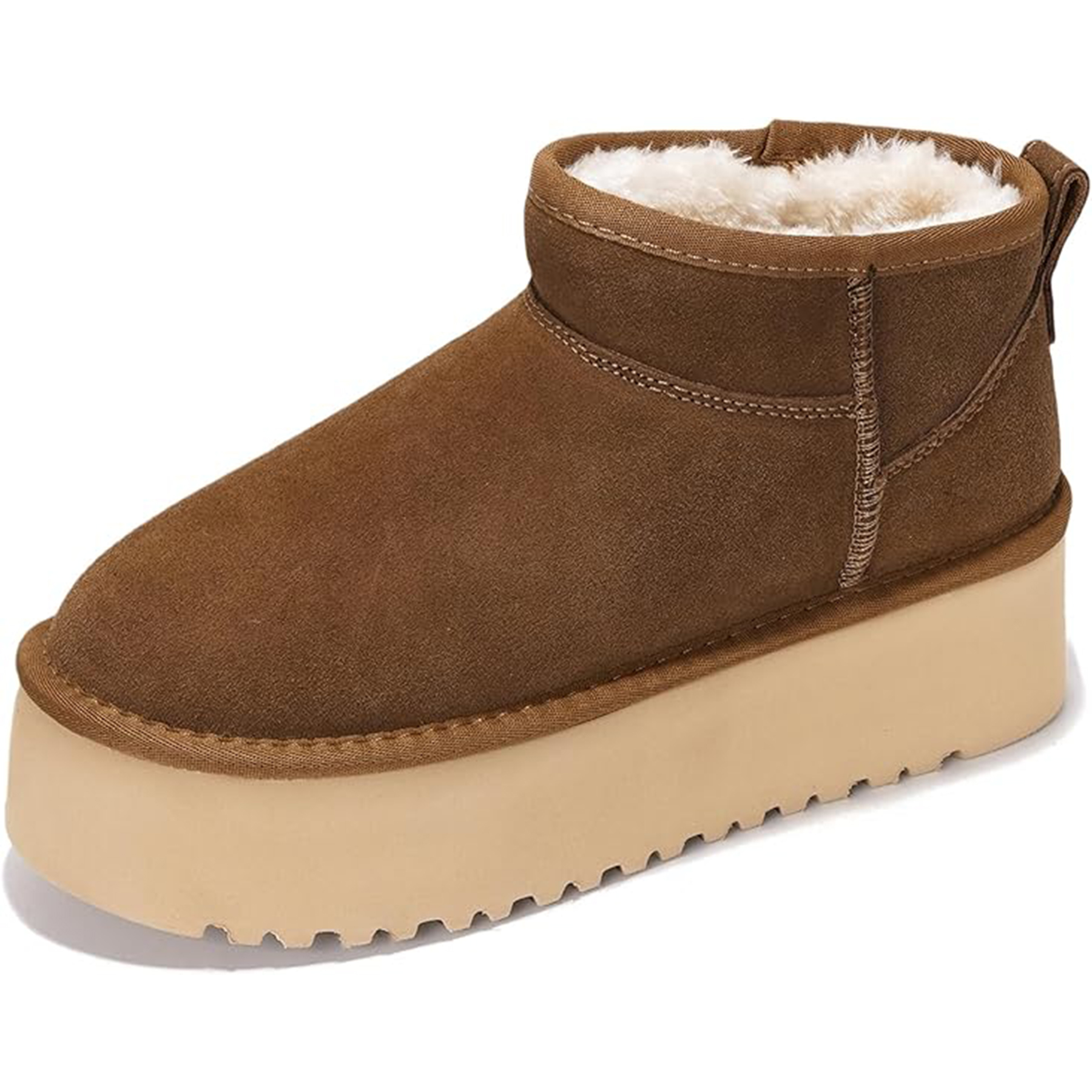 Wool Platform Snow Boots 8