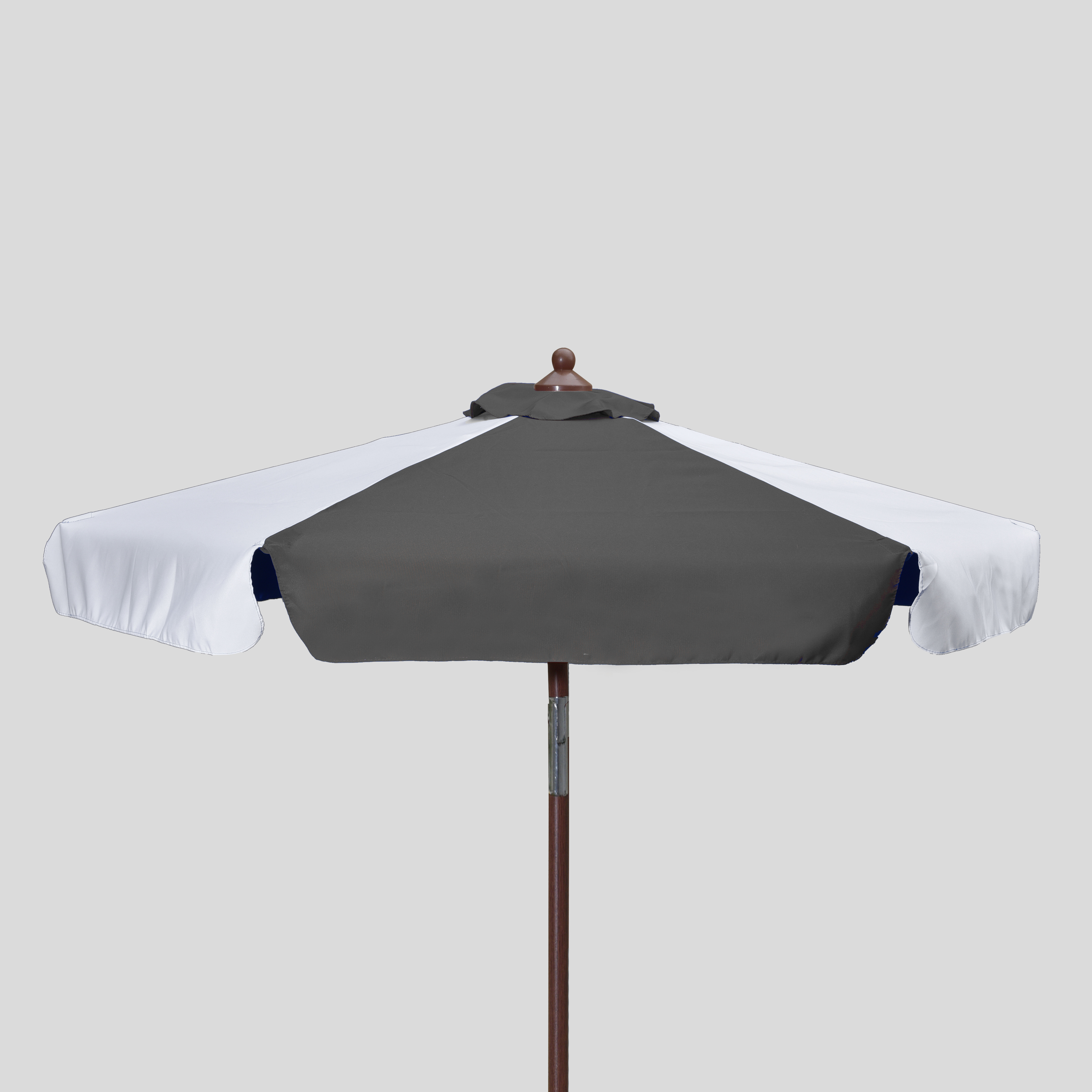 7' Wood Look Market Umbrella with Tilt
