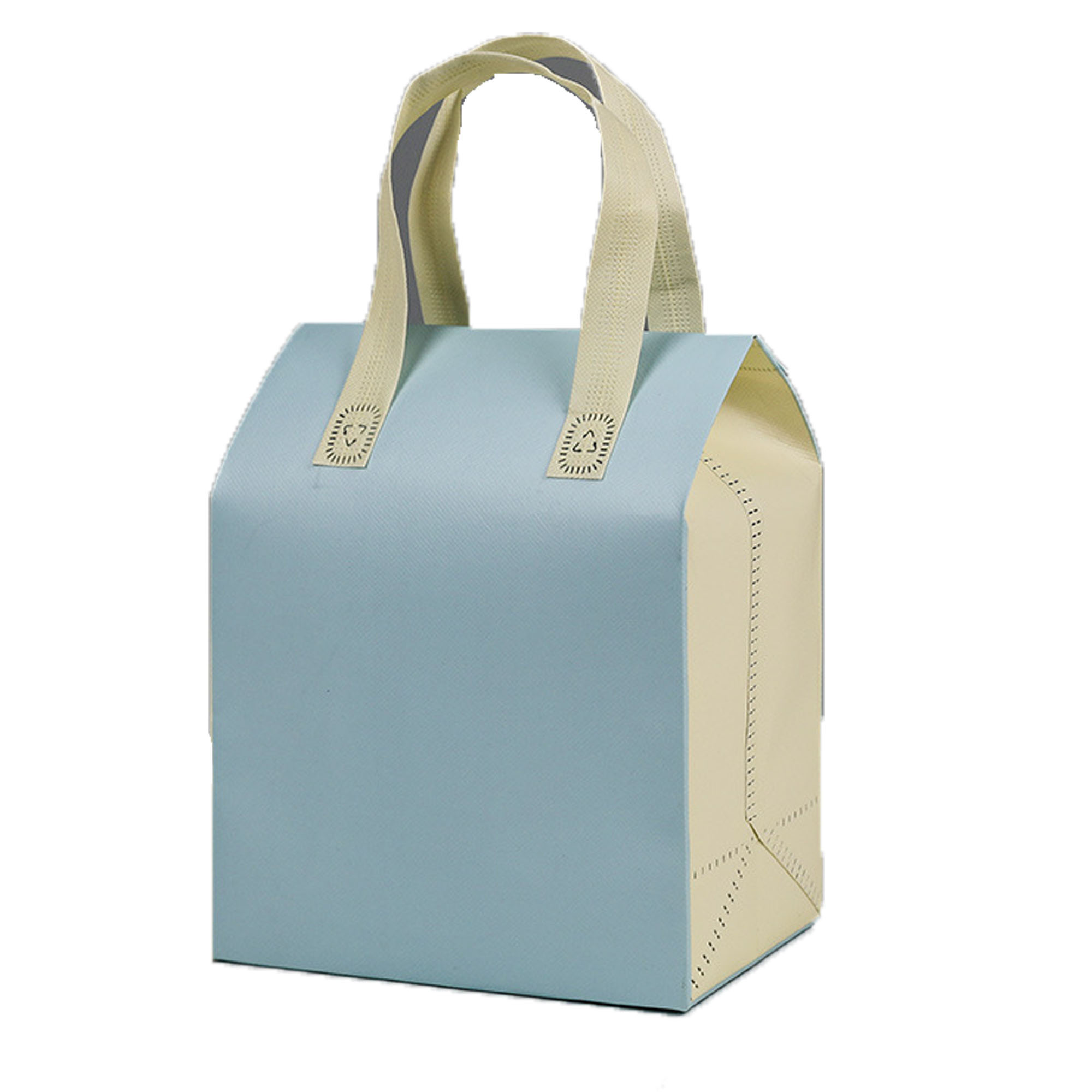 Eco-Friendly Kraft Paper Insulated Takeaway Cooler Bag 4