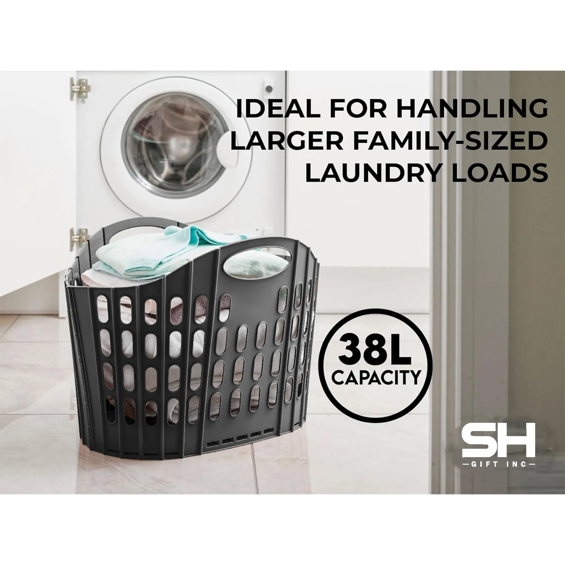 Flat Easy Store Laundry Basket Hamper 2