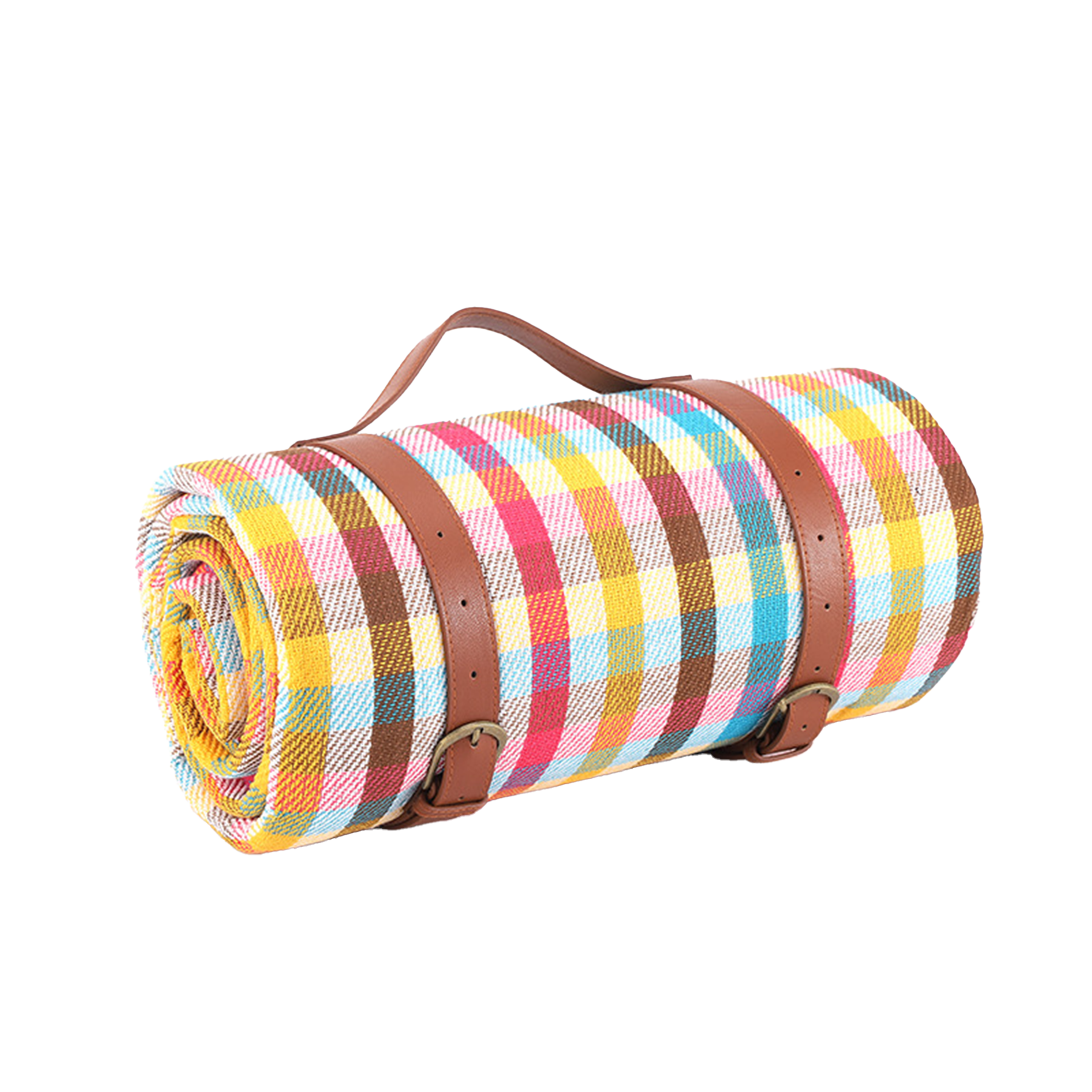 Picnic Blanket with Leather Straps 7