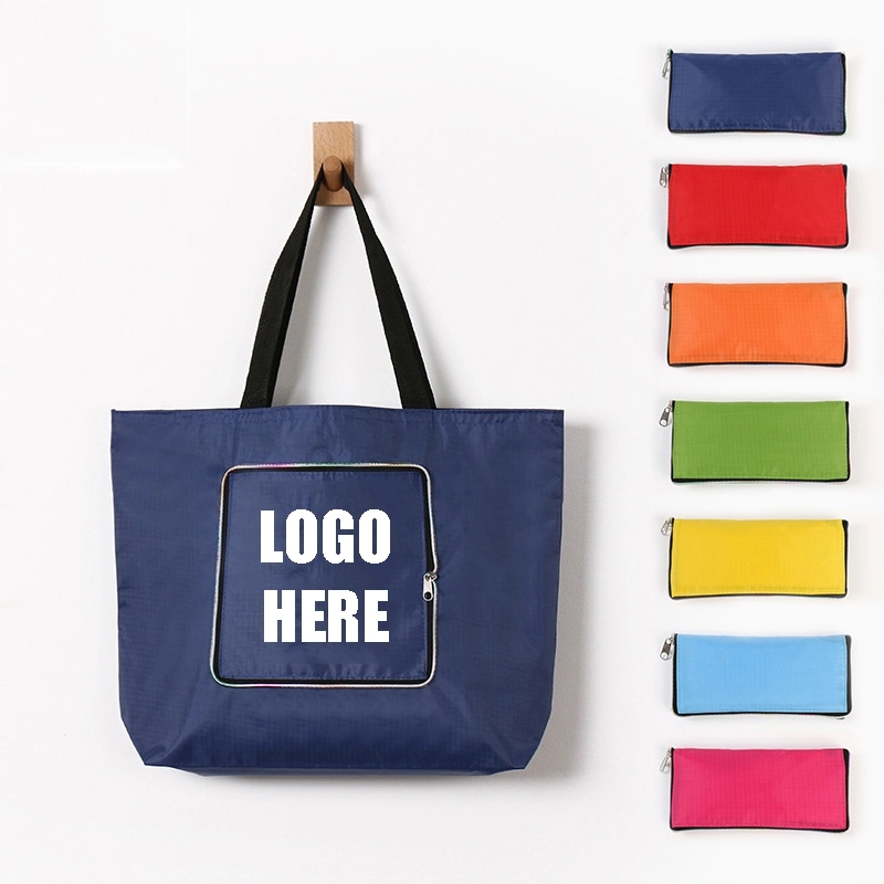 Custom Folding Oxford Fabric Shopping Bag, custom tote bag with logo imprint 5